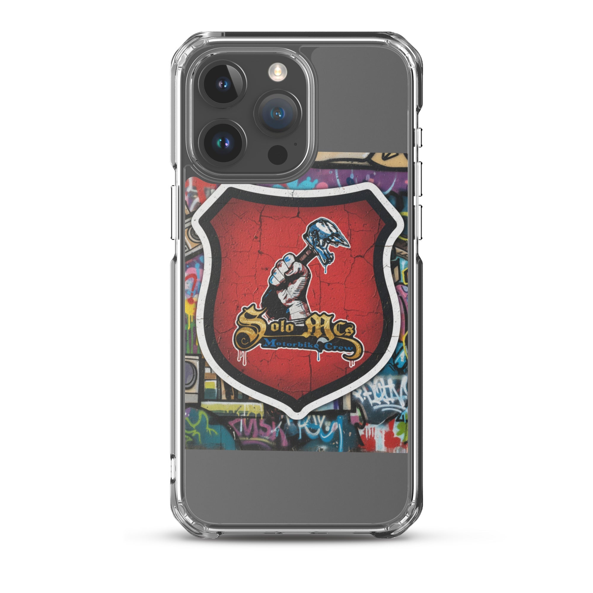 Clear Case for iPhone® - Solo MCs Hip - Hop Motorbike Crew