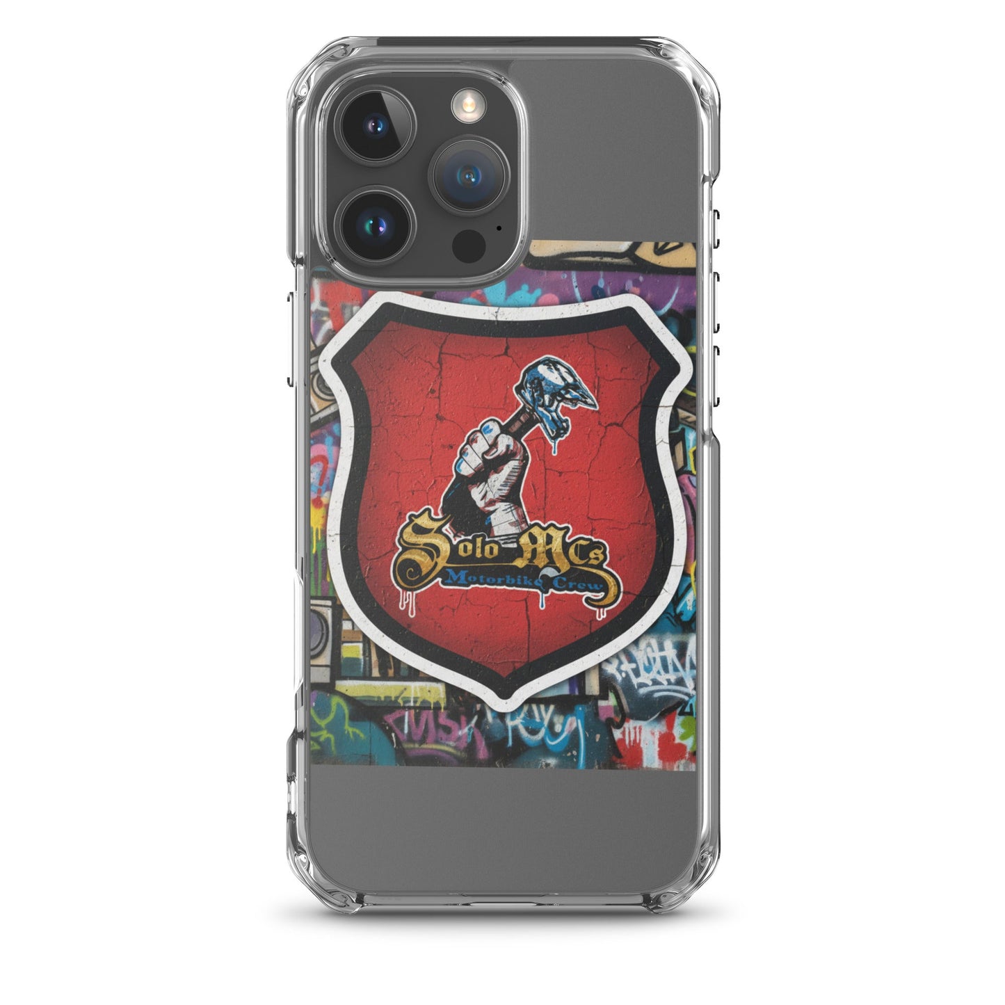 Clear Case for iPhone® - Solo MCs Hip - Hop Motorbike Crew