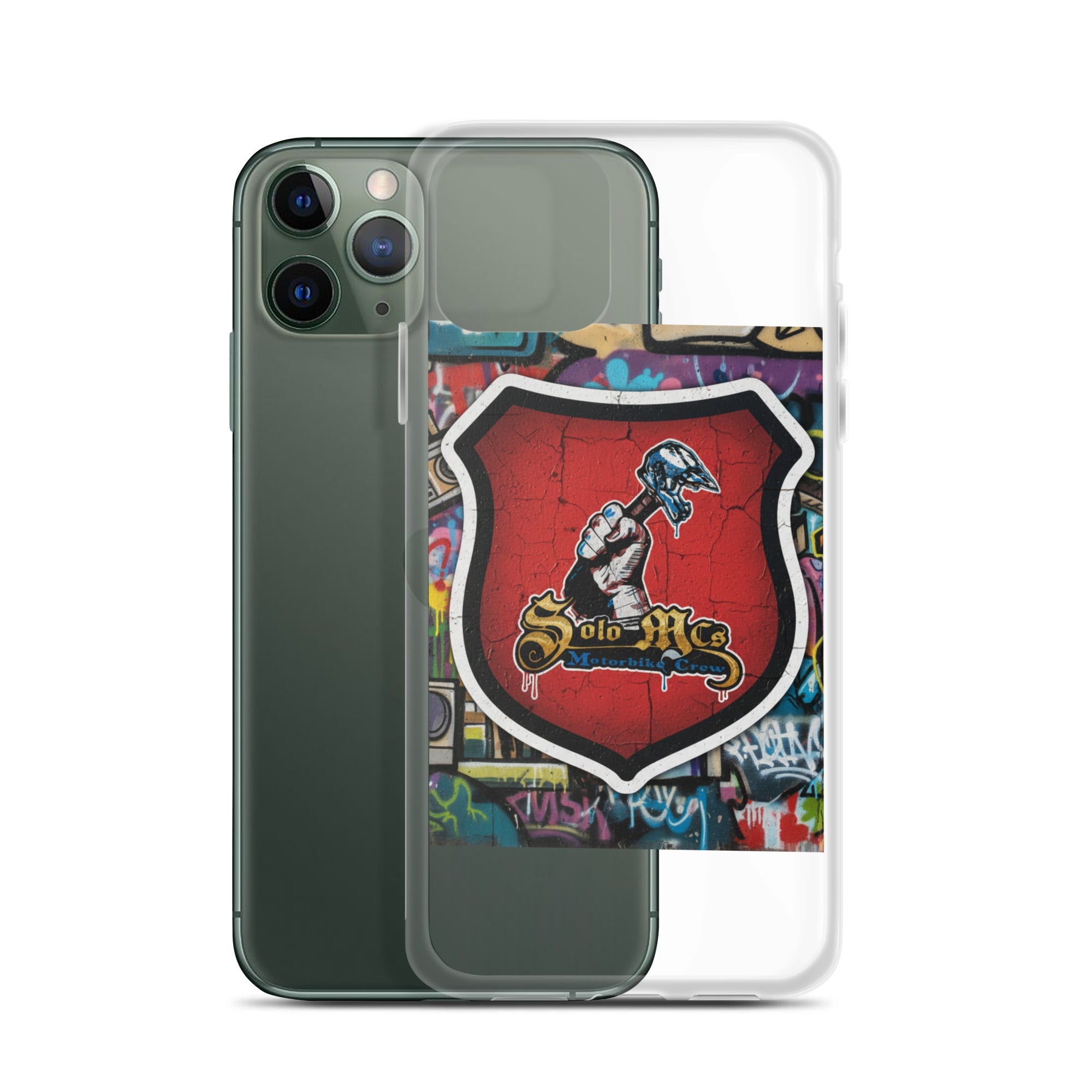 Clear Case for iPhone® - Solo MCs Hip - Hop Motorbike Crew