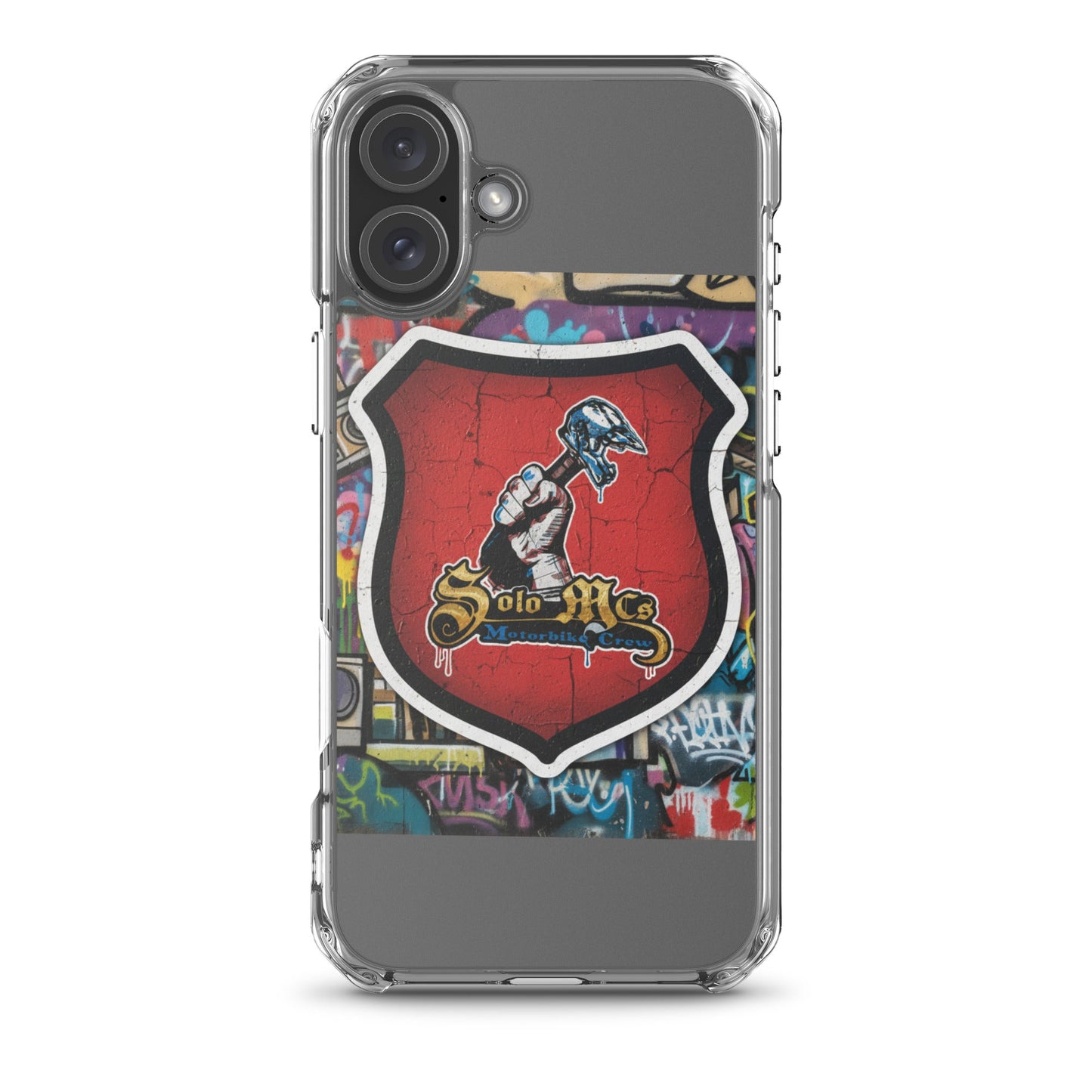 Clear Case for iPhone® - Solo MCs Hip - Hop Motorbike Crew