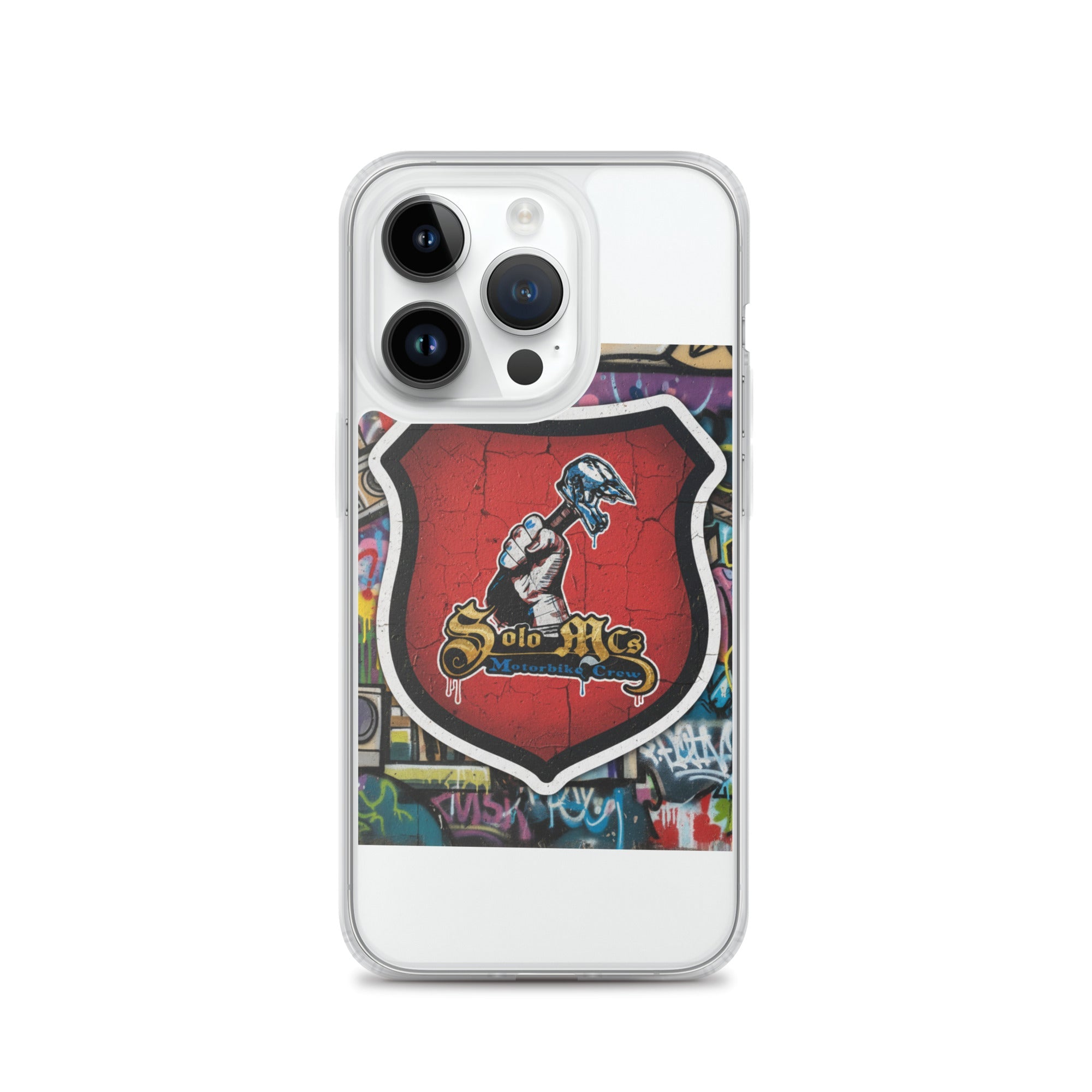 Clear Case for iPhone® - Solo MCs Hip - Hop Motorbike Crew