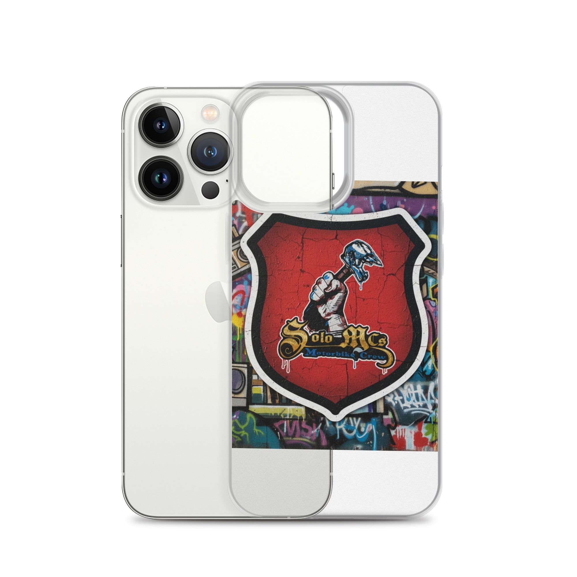 Clear Case for iPhone® - Solo MCs Hip - Hop Motorbike Crew
