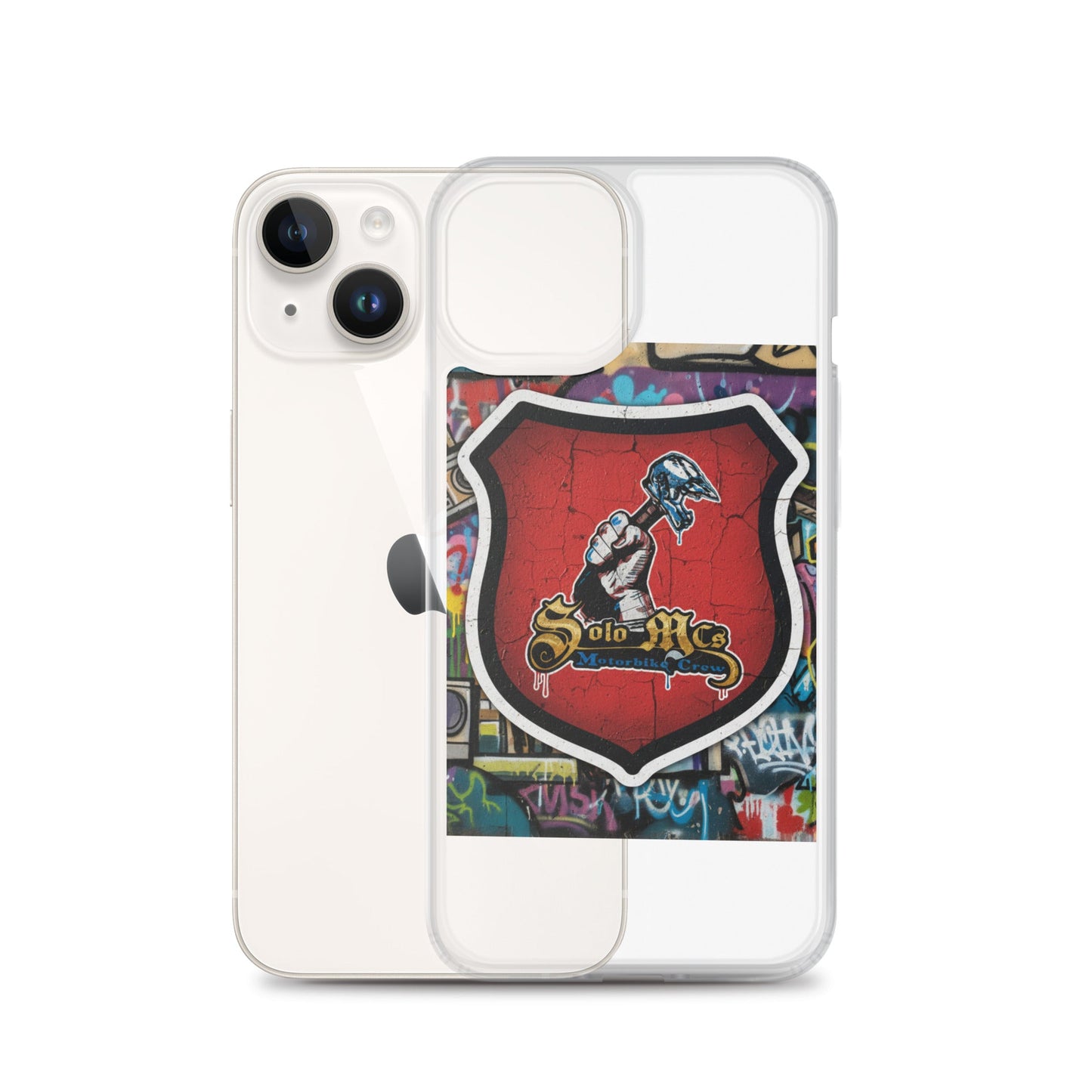 Clear Case for iPhone® - Solo MCs Hip - Hop Motorbike Crew