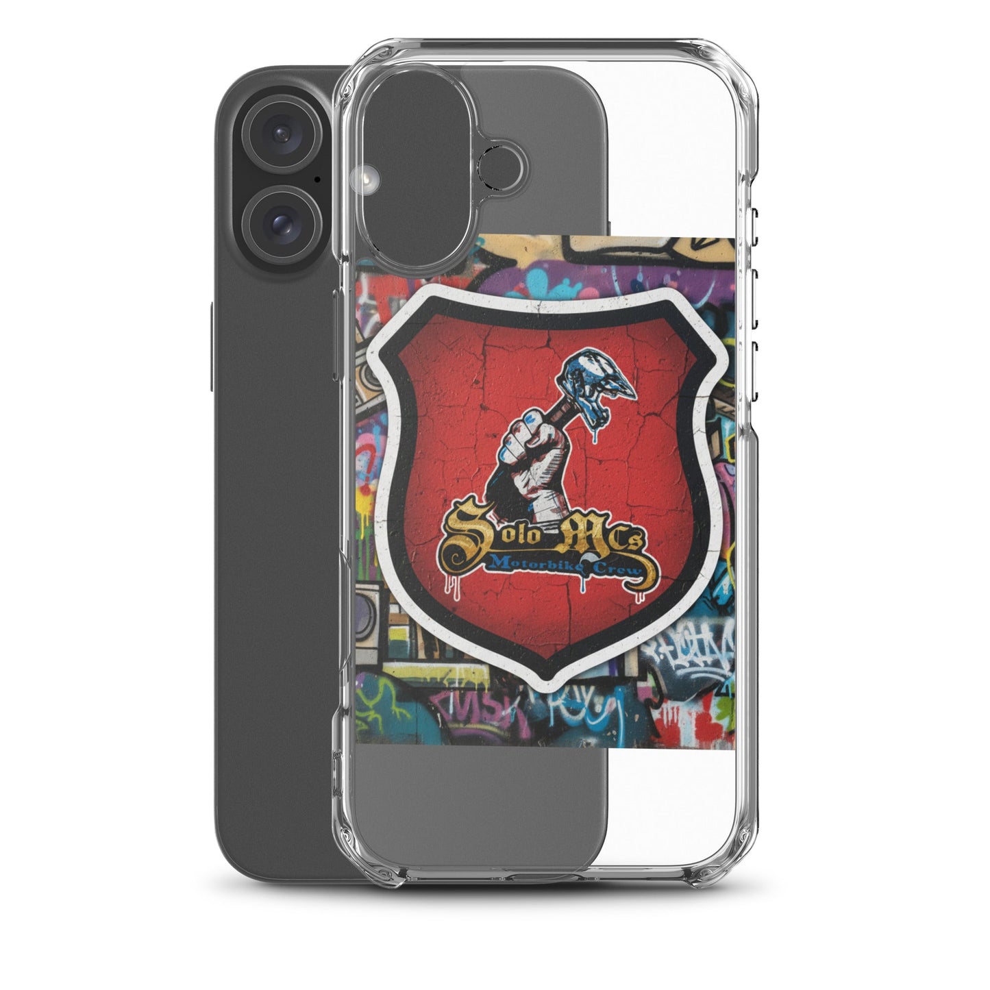 Clear Case for iPhone® - Solo MCs Hip - Hop Motorbike Crew