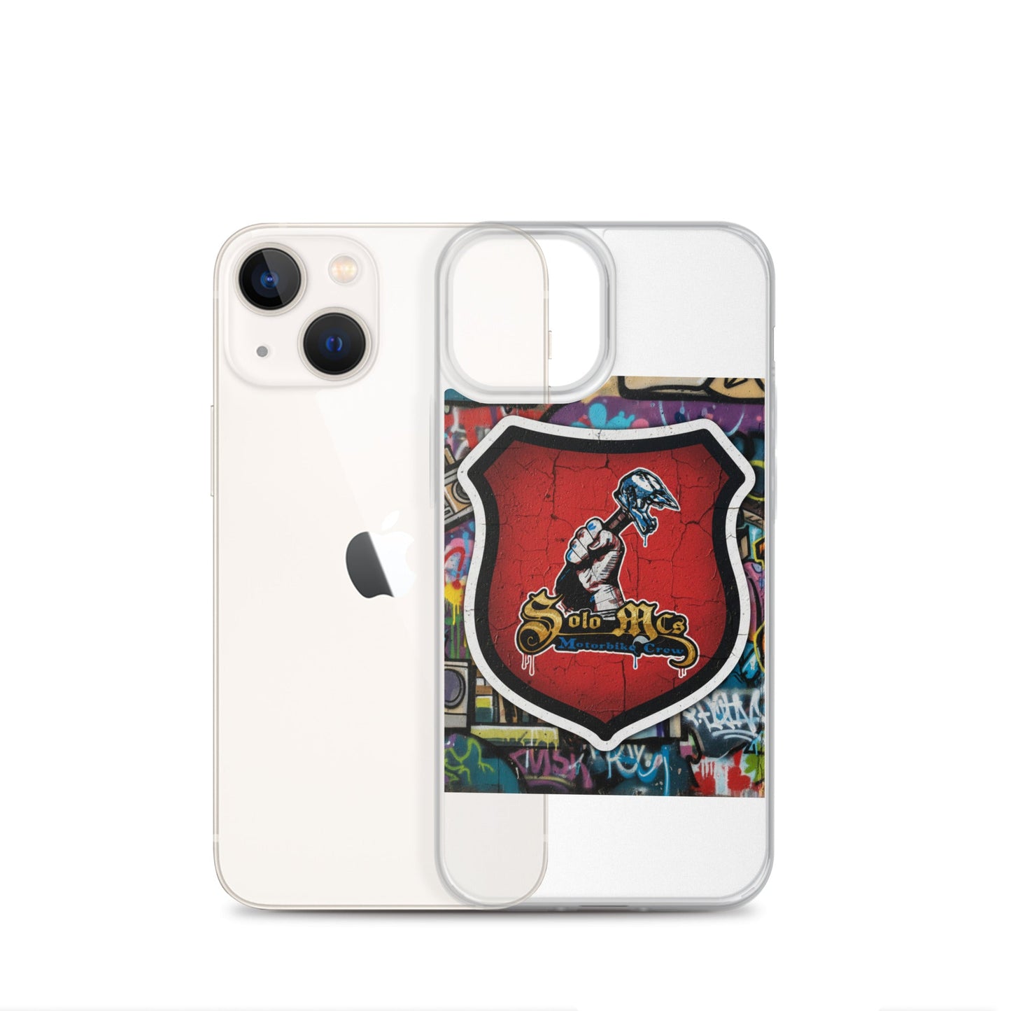Clear Case for iPhone® - Solo MCs Hip - Hop Motorbike Crew