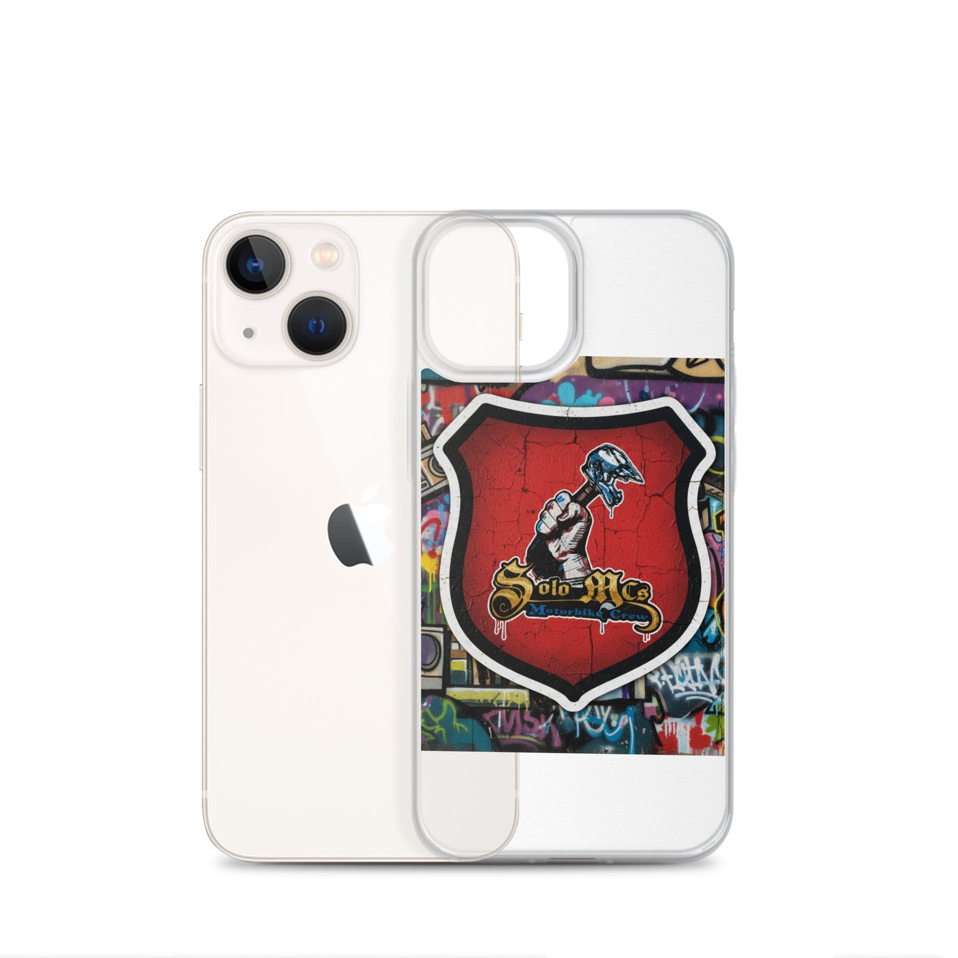 Clear Case for iPhone® - Solo MCs Hip - Hop Motorbike Crew