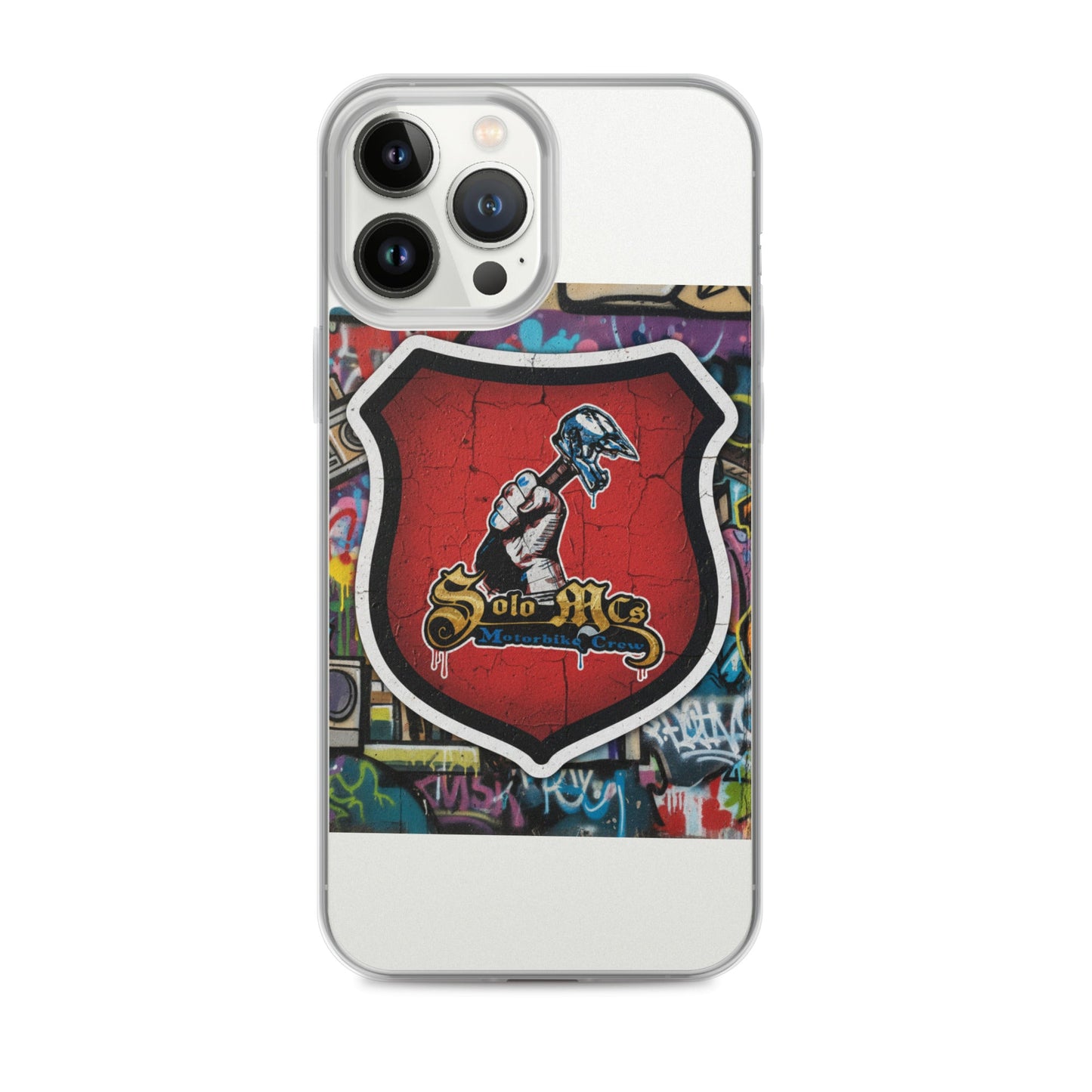 Clear Case for iPhone® - Solo MCs Hip - Hop Motorbike Crew