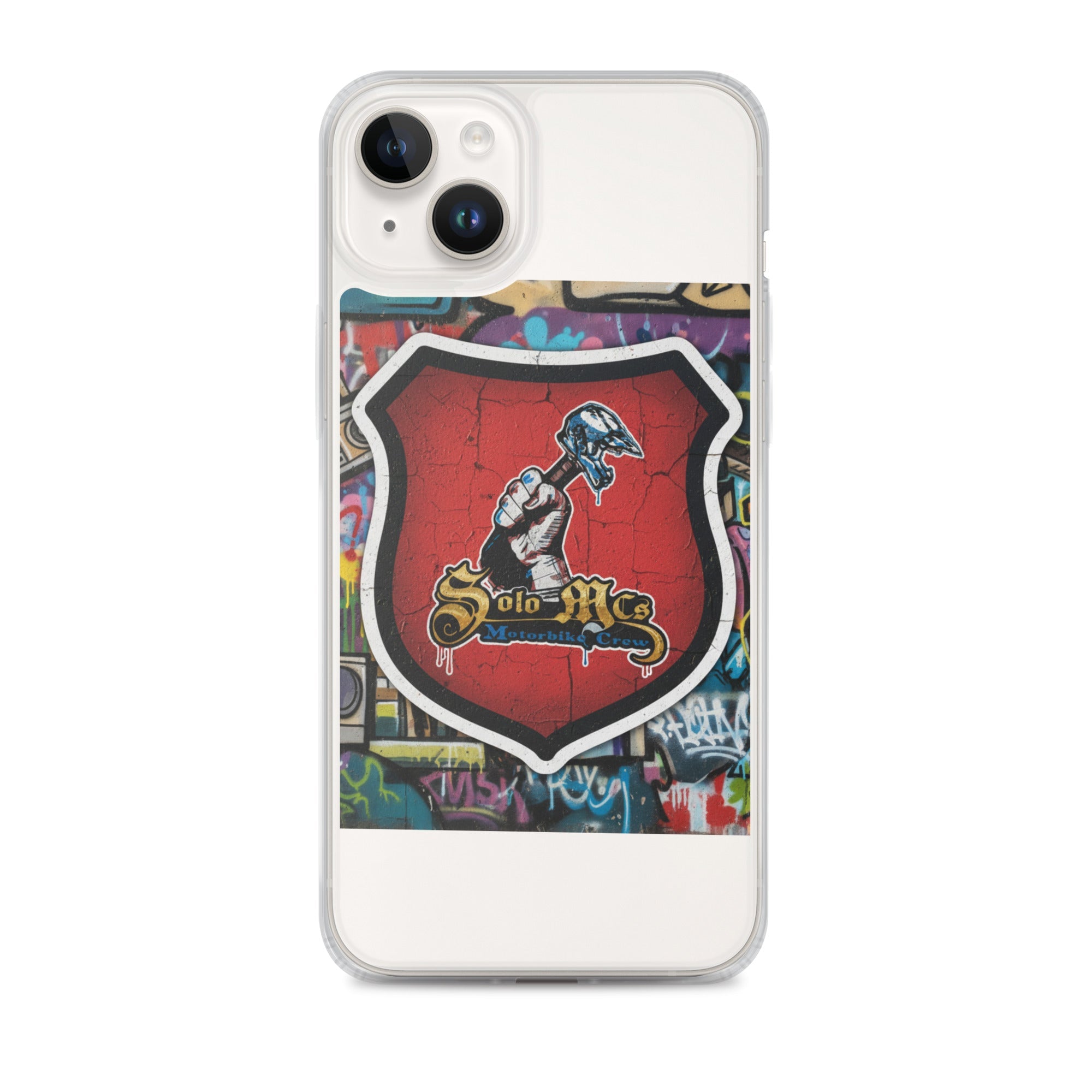 Clear Case for iPhone® - Solo MCs Hip - Hop Motorbike Crew