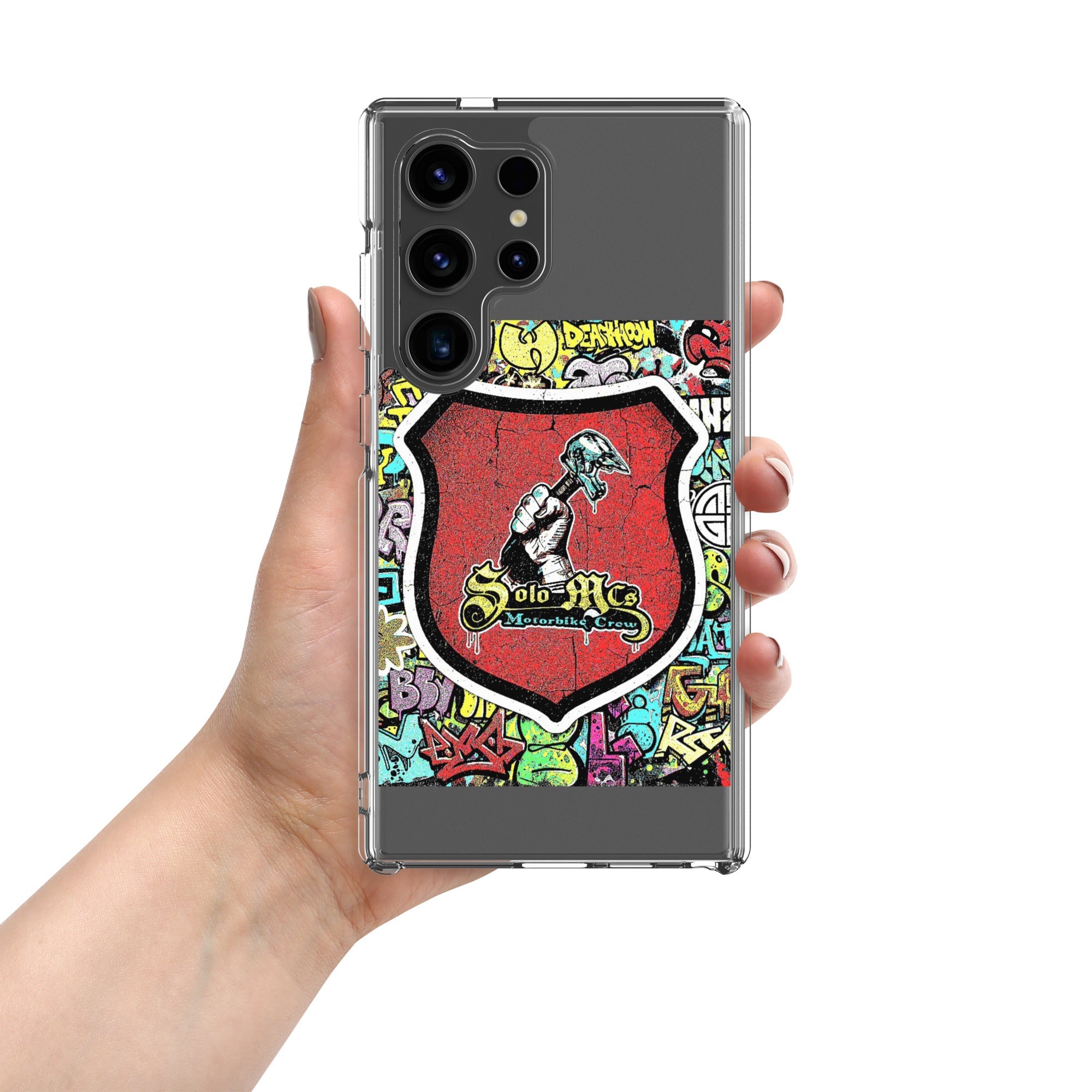 Clear Case for Samsung® - Solo MCs Hip - Hop Motorbike Crew