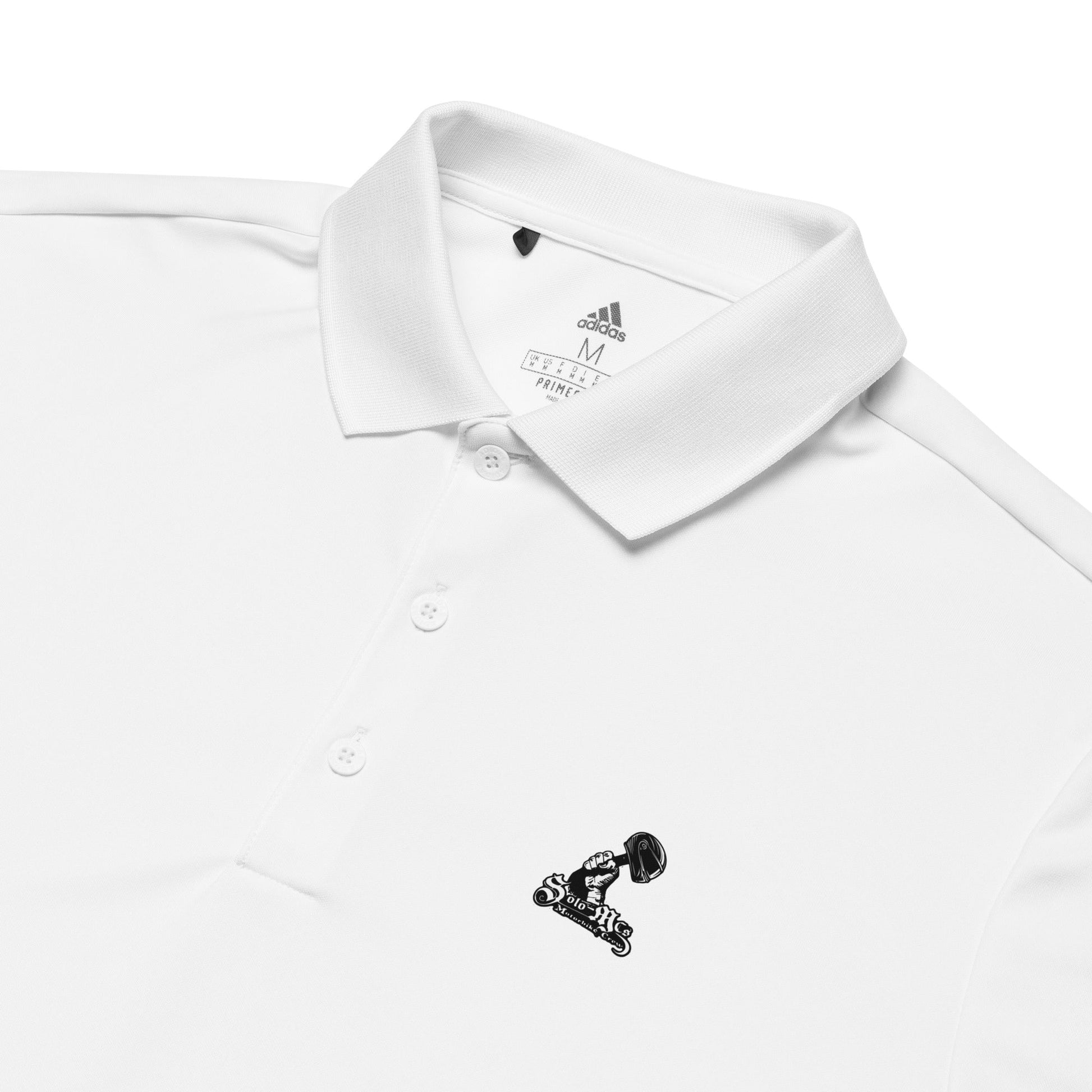 Collab Studio \ adidas Premium Polo Shirt - str8 off the streets of Muthaphukkin Radford - Hip-Hop Biker Gear - exclusive designs by SoloMCs.com