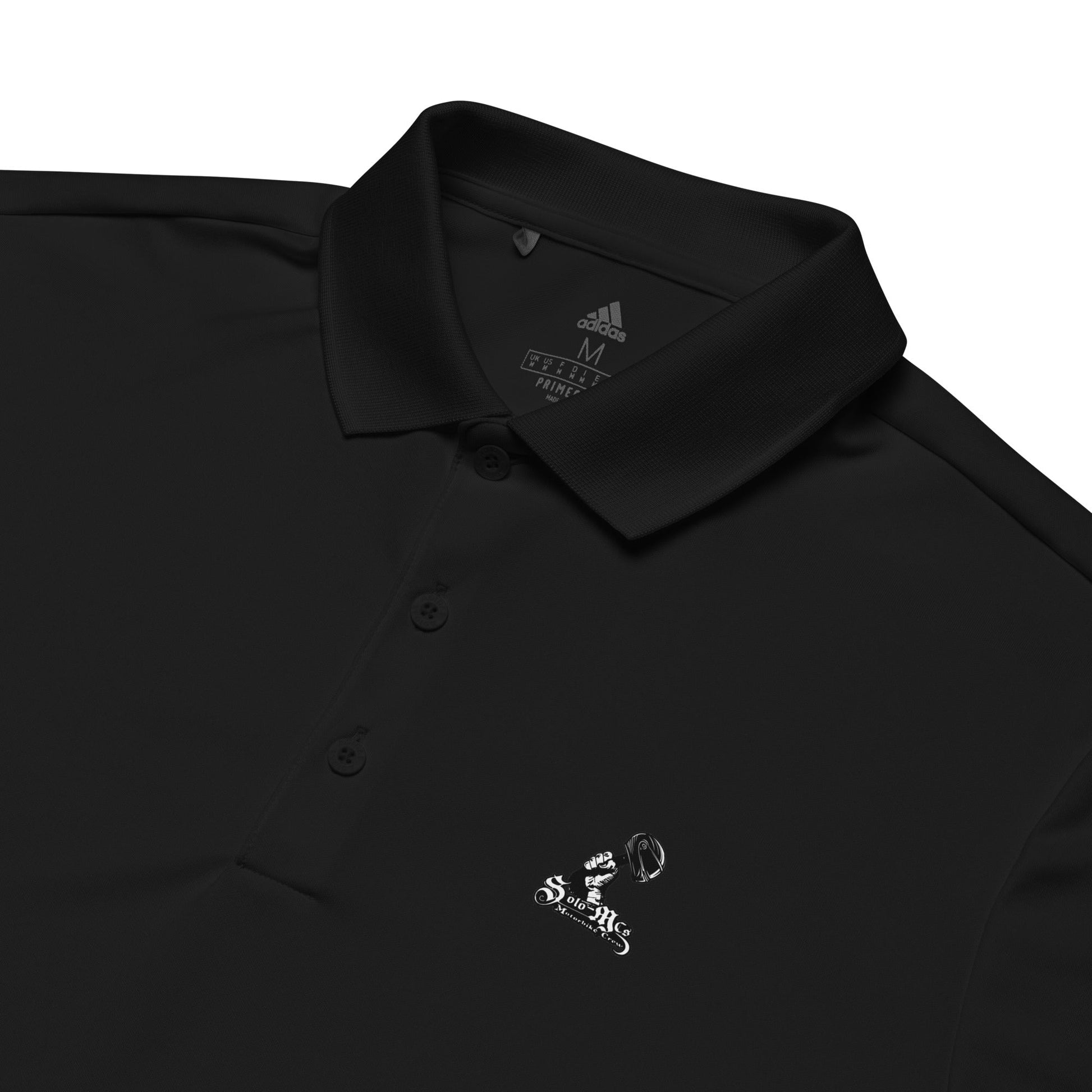 Collab Studio \ adidas Premium Polo Shirt - str8 off the streets of Muthaphukkin Radford - Hip-Hop Biker Gear - exclusive designs by SoloMCs.com