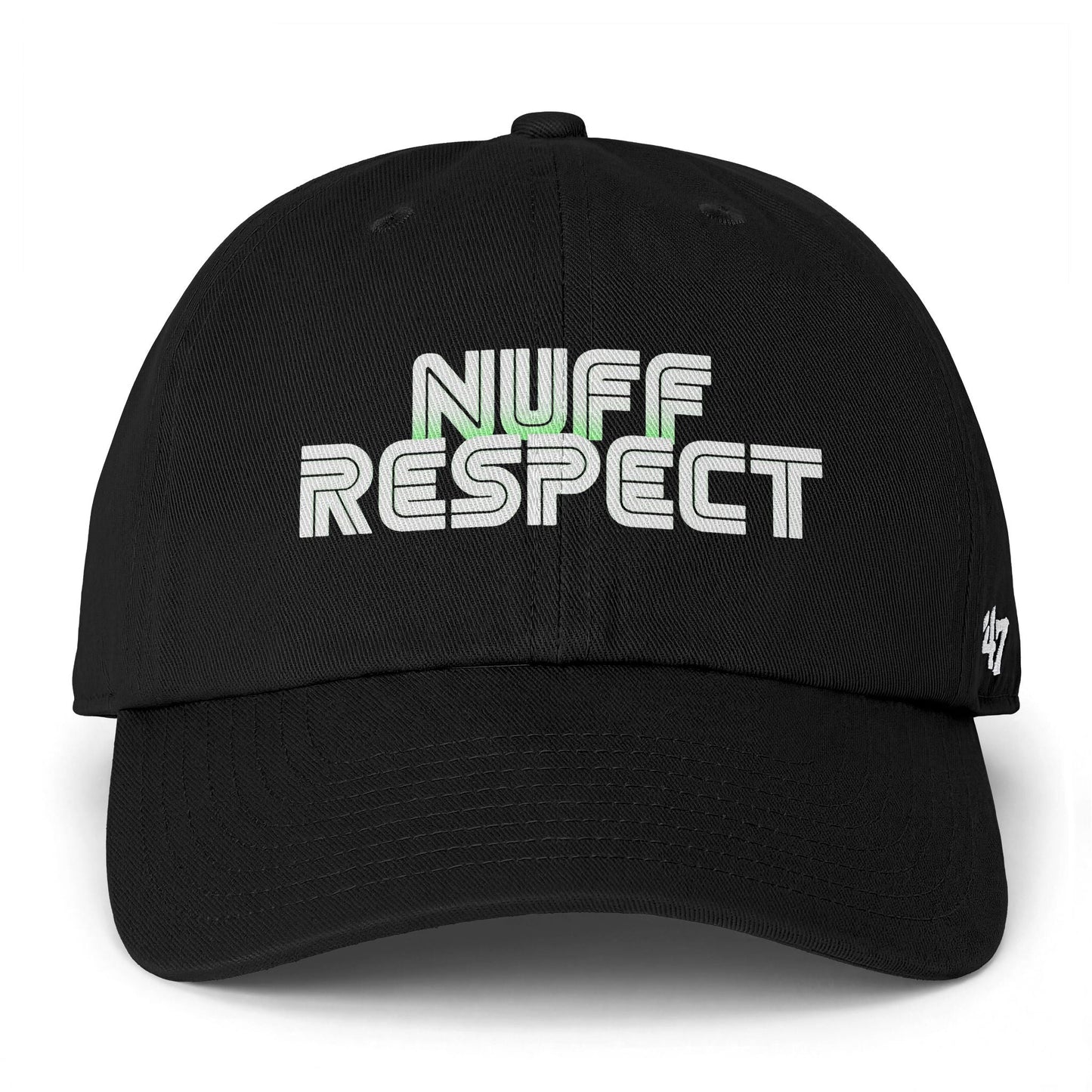 Collab Studio - Solo MCs \ 47 Brand Nuff Respect Hat Black One size - str8 off the streets of Muthaphukkin Radford - Hip-Hop Biker Gear - exclusive designs by SoloMCs.com