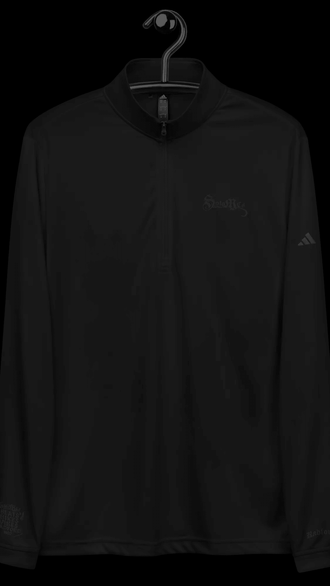 Collab Studio - Solo MCs \ Adidas Blackout Top - str8 off the streets of Muthaphukkin Radford - Hip-Hop Biker Gear - exclusive designs by SoloMCs.com