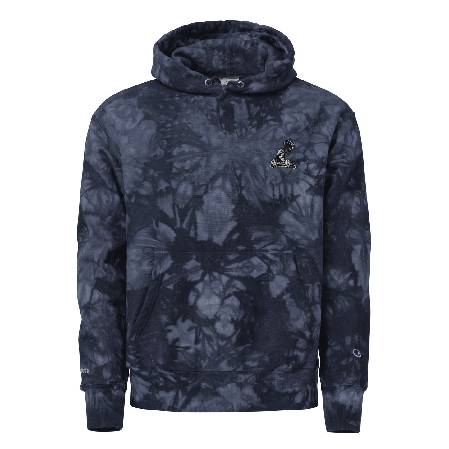 Collab Studio - Solo MCs \ Champion Smoked Out Hoodie Navy - str8 off the streets of Muthaphukkin Radford - Hip-Hop Biker Gear - exclusive designs by SoloMCs.com