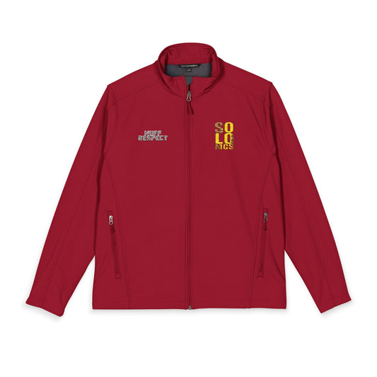 Collab Studio - Solo MCs \ Port Authorrity® Soft Shell Jacket Rich Red - str8 off the streets of Muthaphukkin Radford - Hip-Hop Biker Gear - exclusive designs by SoloMCs.com