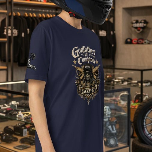 Collab Studio - Solo MCs \ Under Armour®️ Compton Godfather T-shirt - str8 off the streets of Muthaphukkin Radford - Hip-Hop Biker Gear - exclusive designs by SoloMCs.com