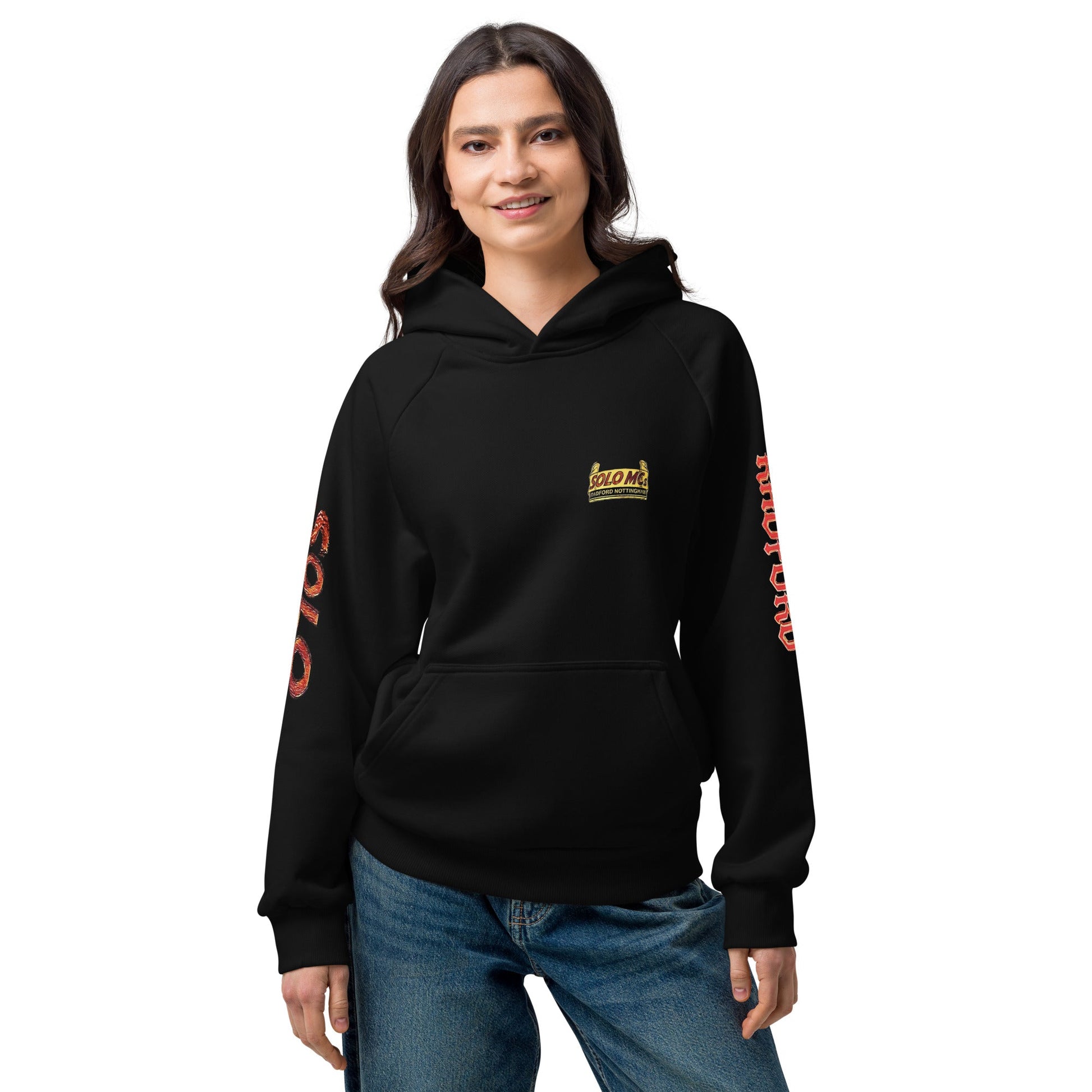Collab Studio \ Solo MCs x Lane Seven Heavyweight Hoodie - str8 off the streets of Muthaphukkin Radford - Hip-Hop Biker Gear - exclusive designs by SoloMCs.com