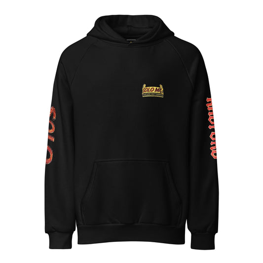 Collab Studio \ Solo MCs x Lane Seven Heavyweight Hoodie - str8 off the streets of Muthaphukkin Radford - Hip-Hop Biker Gear - exclusive designs by SoloMCs.com