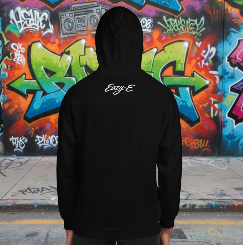 SM017 - Godfather of Compton Hoodie - str8 off the streets of Muthaphukkin Radford - Hip-Hop Biker Gear - exclusive designs by SoloMCs.com
