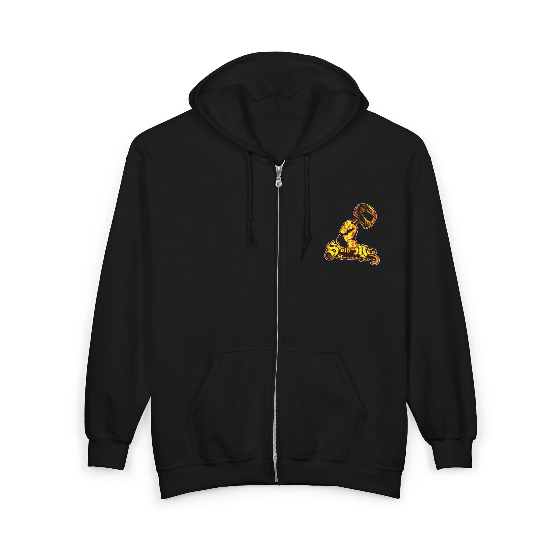 Four Bright Bikes Hoodie - str8 off the streets of Muthaphukkin Radford - Hip-Hop Biker Gear - exclusive designs by SoloMCs.com
