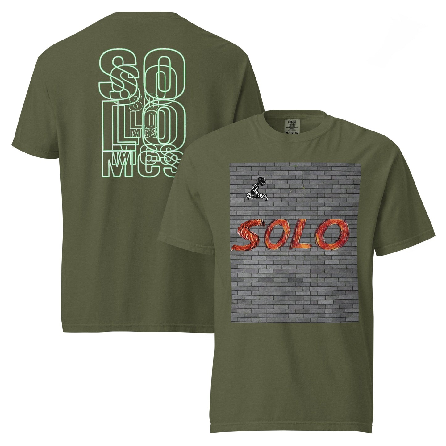 Heavyweight t-shirt Hemp - str8 off the streets of Muthaphukkin Radford - Hip-Hop Biker Gear - exclusive designs by SoloMCs.com