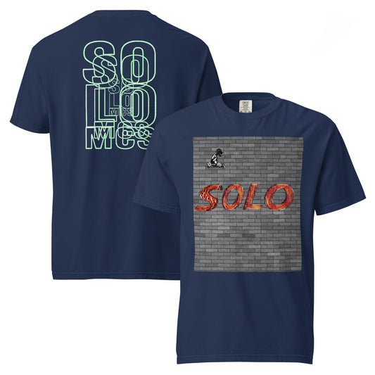 Heavyweight t-shirt True Navy - str8 off the streets of Muthaphukkin Radford - Hip-Hop Biker Gear - exclusive designs by SoloMCs.com