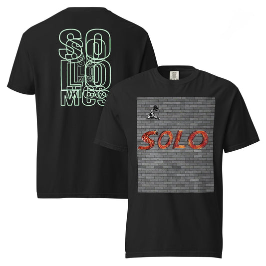 Heavyweight t-shirt Black - str8 off the streets of Muthaphukkin Radford - Hip-Hop Biker Gear - exclusive designs by SoloMCs.com