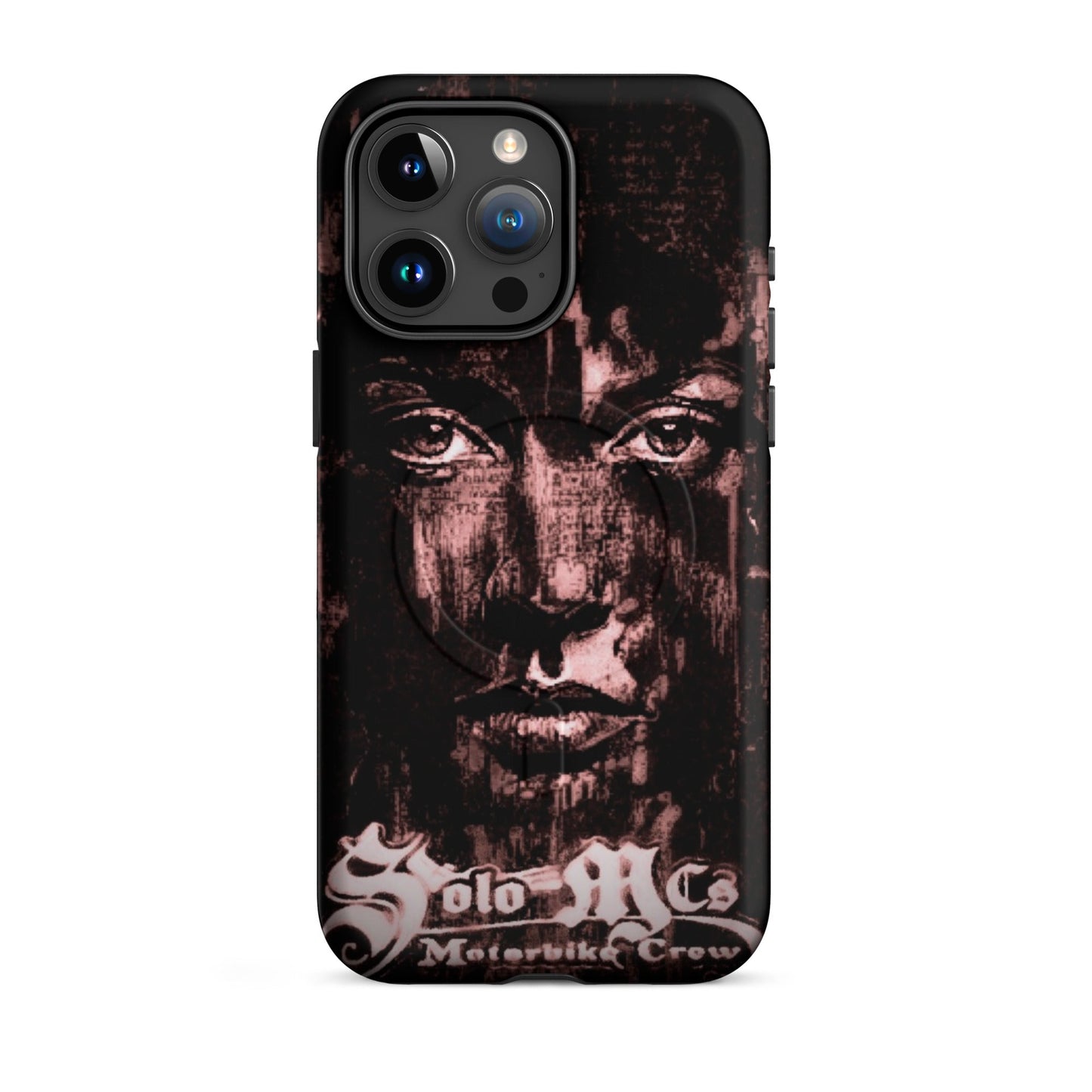 Look MagSafe® tough case for iPhone® iPhone 15 Pro Max - str8 off the streets of Muthaphukkin Radford - Hip-Hop Biker Gear - exclusive designs by SoloMCs.com