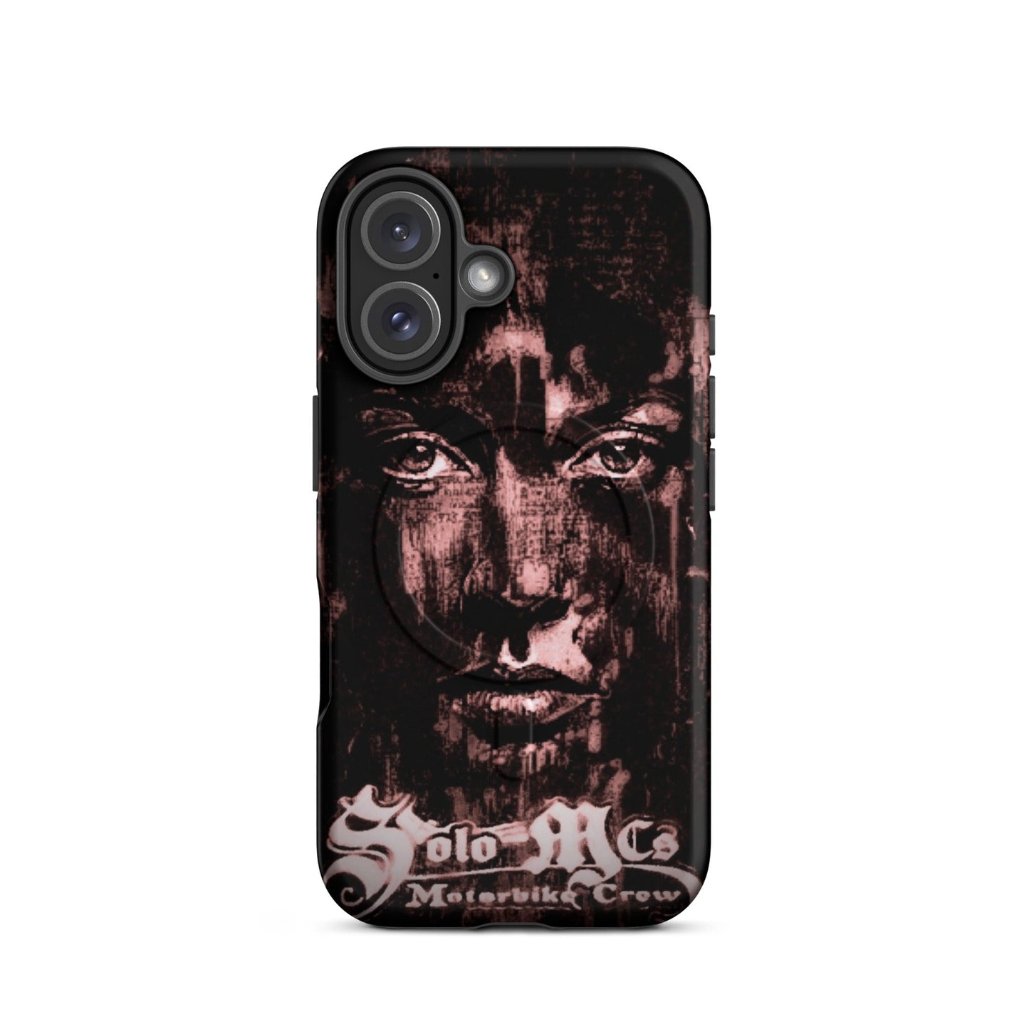 Look MagSafe® tough case for iPhone® iPhone 16 - str8 off the streets of Muthaphukkin Radford - Hip-Hop Biker Gear - exclusive designs by SoloMCs.com