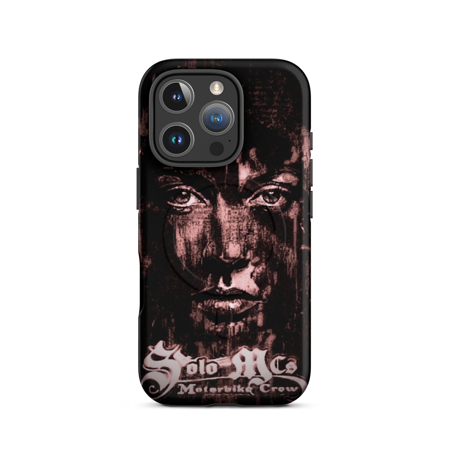 Look MagSafe® tough case for iPhone® iPhone 16 Pro - str8 off the streets of Muthaphukkin Radford - Hip-Hop Biker Gear - exclusive designs by SoloMCs.com