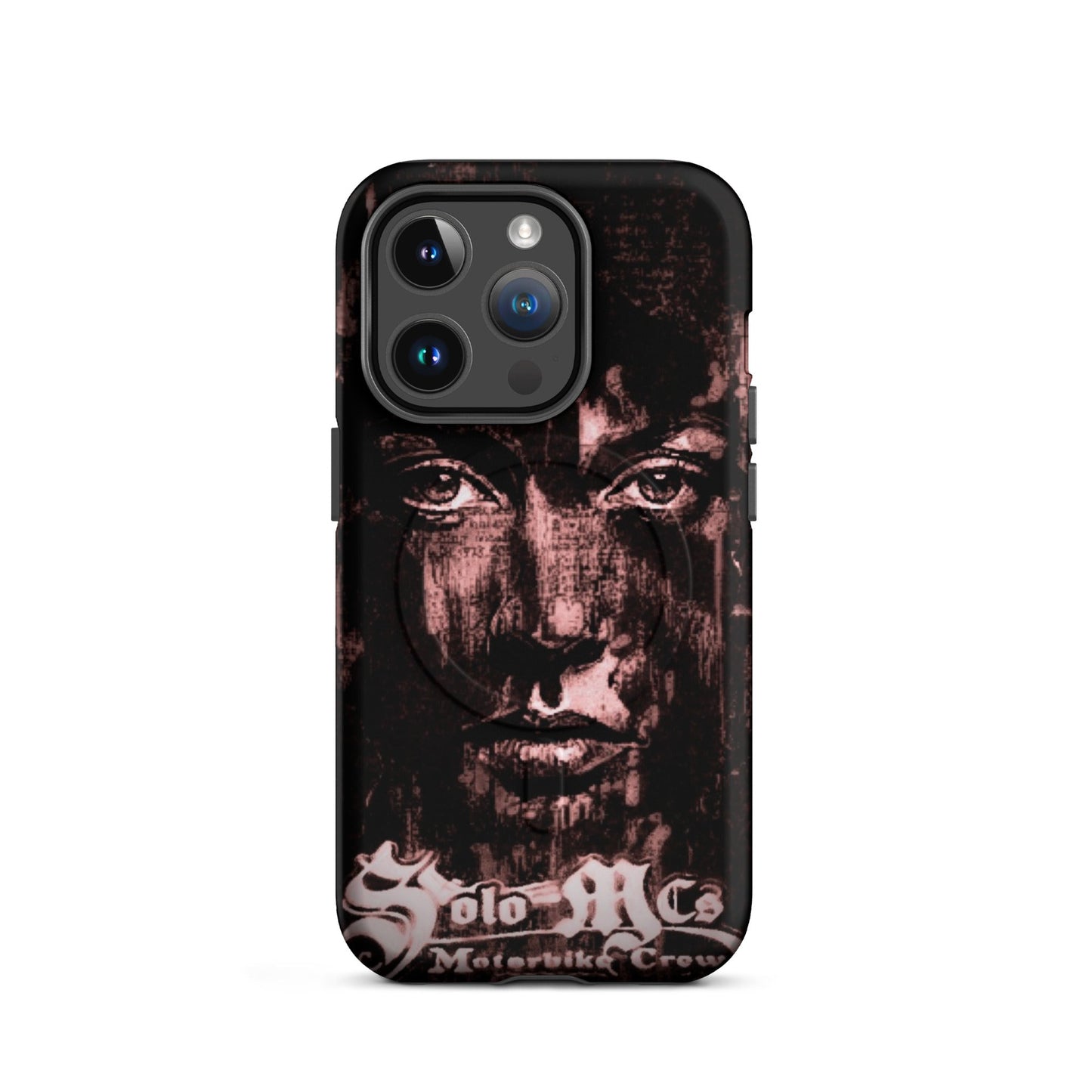 Look MagSafe® tough case for iPhone® iPhone 14 Pro - str8 off the streets of Muthaphukkin Radford - Hip-Hop Biker Gear - exclusive designs by SoloMCs.com