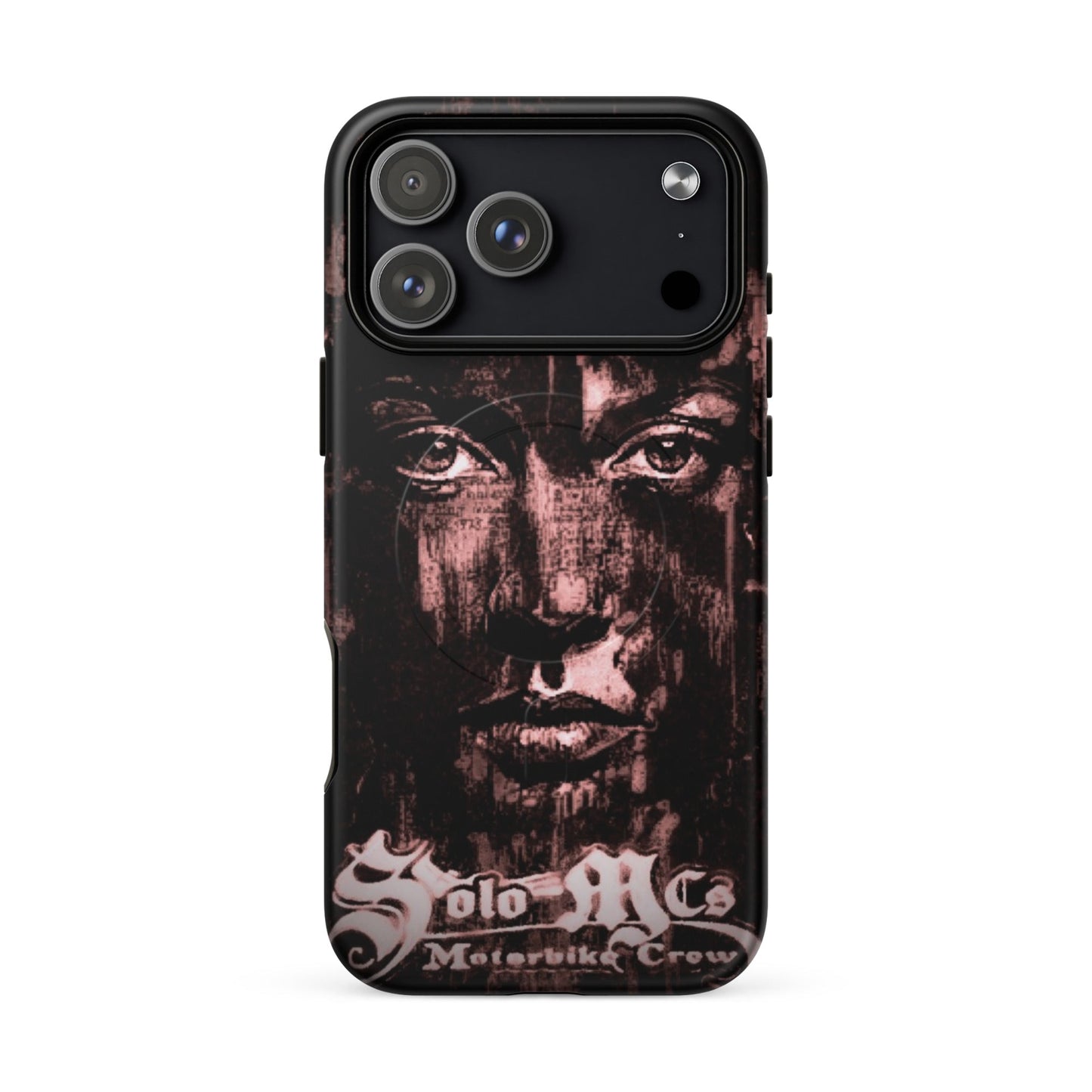 Look MagSafe® tough case for iPhone® iPhone 17 Pro Max - str8 off the streets of Muthaphukkin Radford - Hip-Hop Biker Gear - exclusive designs by SoloMCs.com