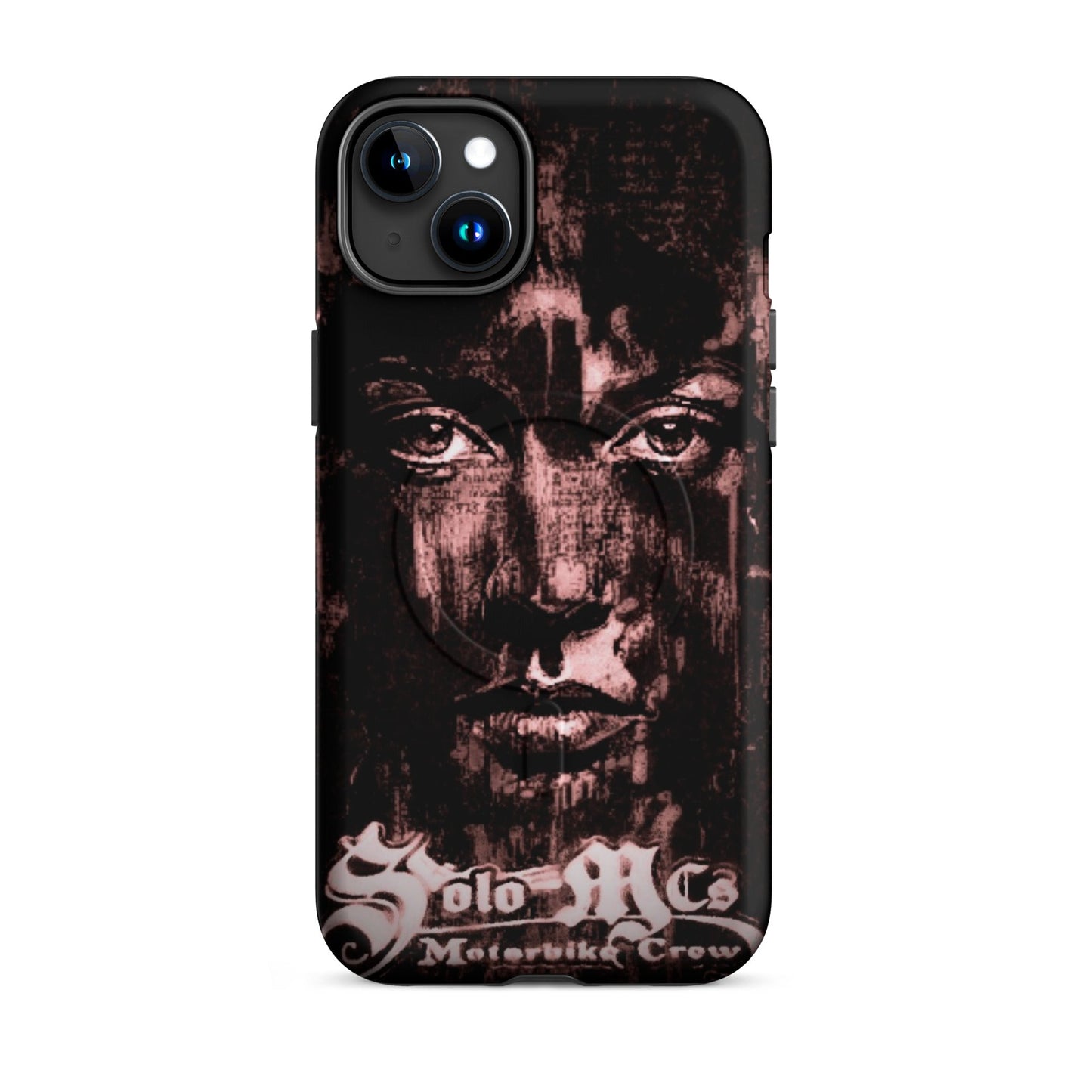 Look MagSafe® tough case for iPhone® iPhone 15 Plus - str8 off the streets of Muthaphukkin Radford - Hip-Hop Biker Gear - exclusive designs by SoloMCs.com