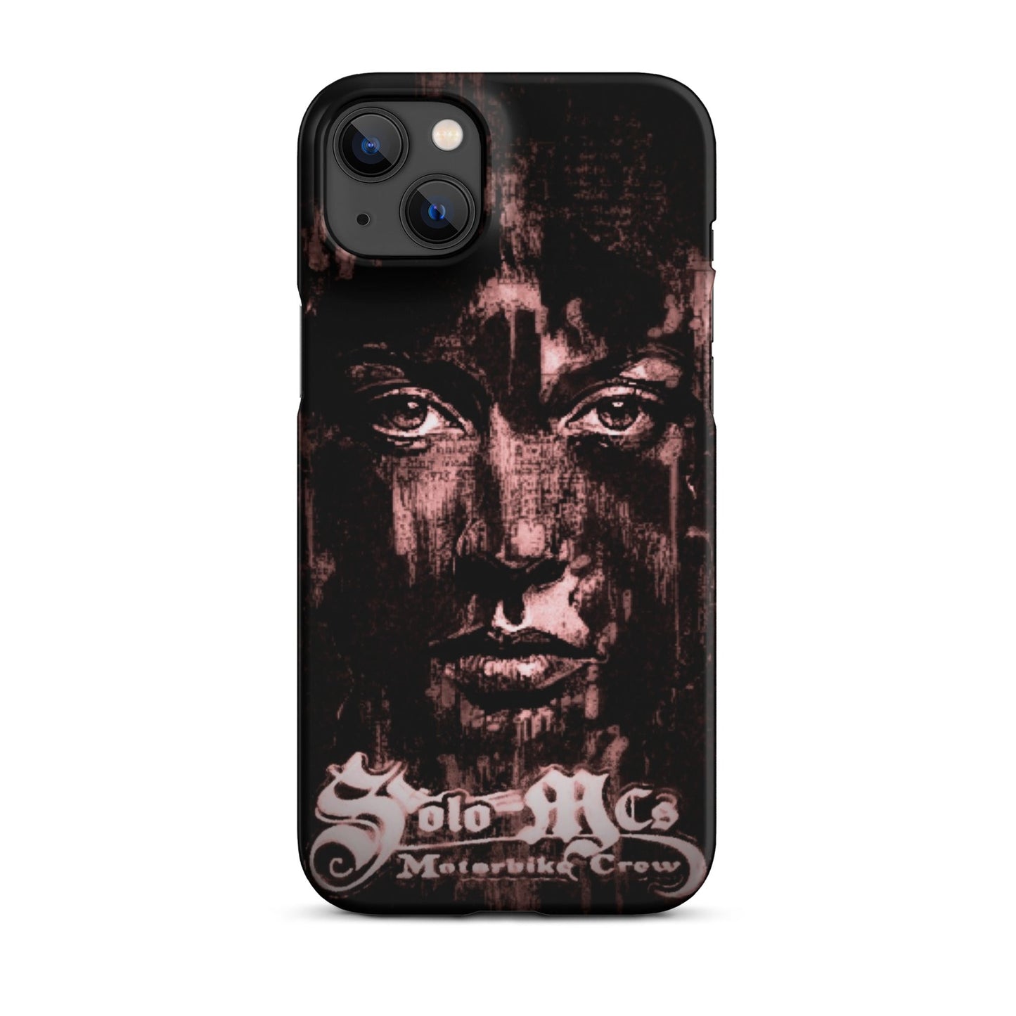 Look Snap case for iPhone® iPhone 14 Plus - str8 off the streets of Muthaphukkin Radford - Hip-Hop Biker Gear - exclusive designs by SoloMCs.com