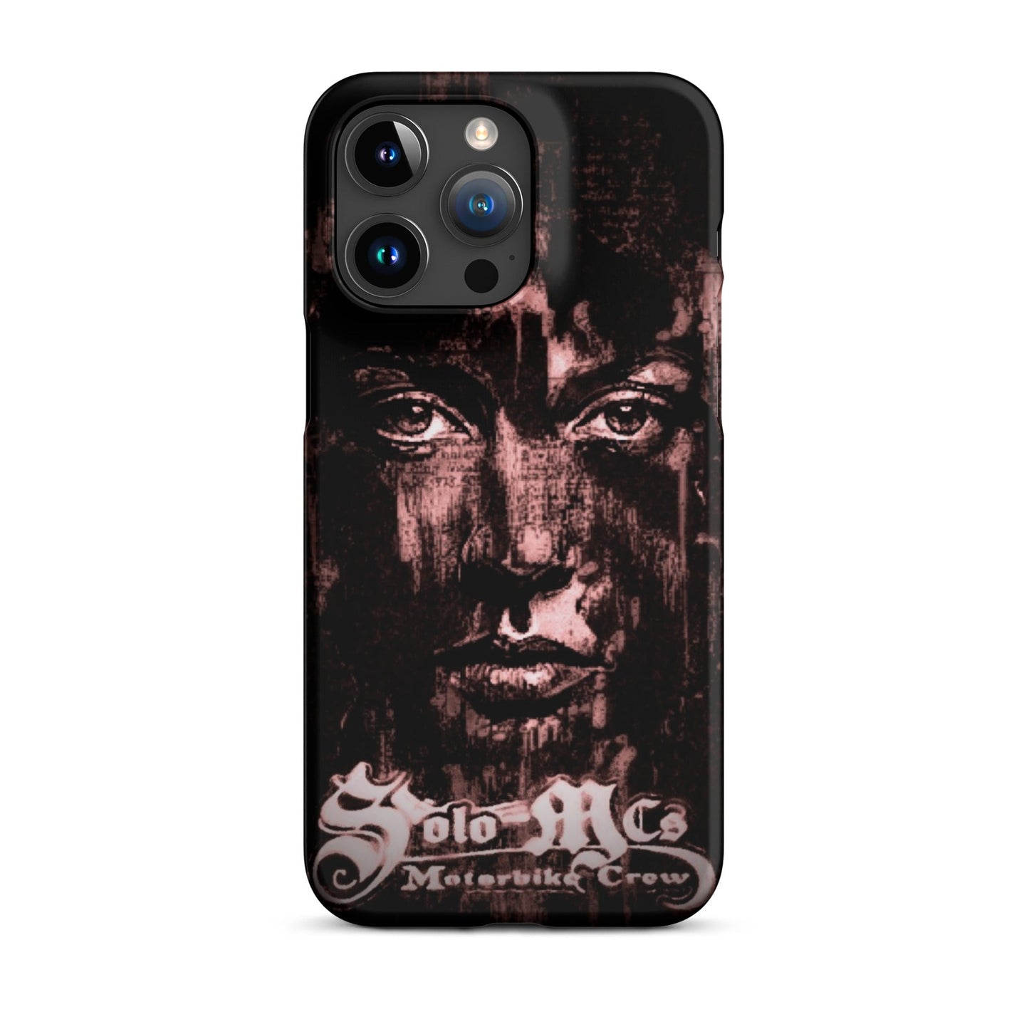 Look Snap case for iPhone® iPhone 15 Pro Max - str8 off the streets of Muthaphukkin Radford - Hip-Hop Biker Gear - exclusive designs by SoloMCs.com