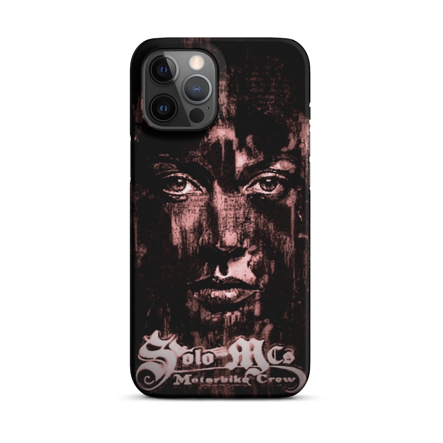 Look Snap case for iPhone® iPhone 12 Pro Max - str8 off the streets of Muthaphukkin Radford - Hip-Hop Biker Gear - exclusive designs by SoloMCs.com