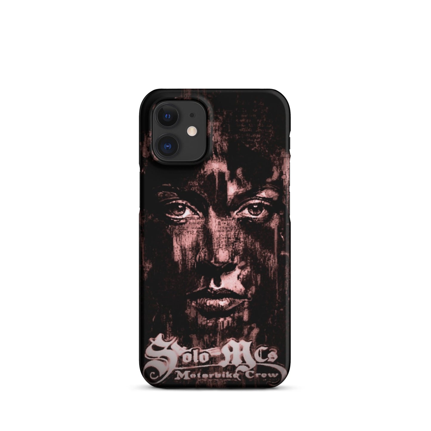 Look Snap case for iPhone® iPhone 12 Mini - str8 off the streets of Muthaphukkin Radford - Hip-Hop Biker Gear - exclusive designs by SoloMCs.com