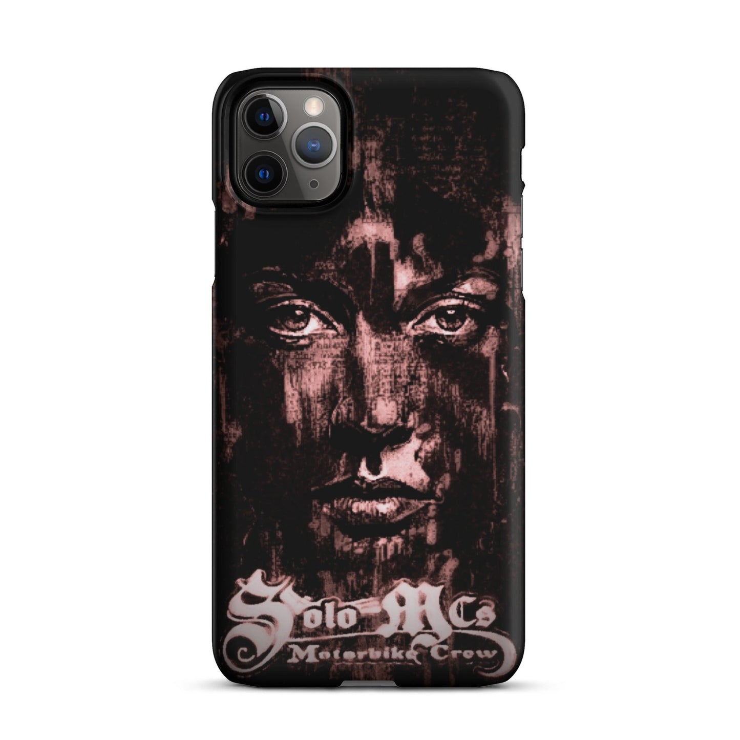 Look Snap case for iPhone® iPhone 11 Pro Max - str8 off the streets of Muthaphukkin Radford - Hip-Hop Biker Gear - exclusive designs by SoloMCs.com