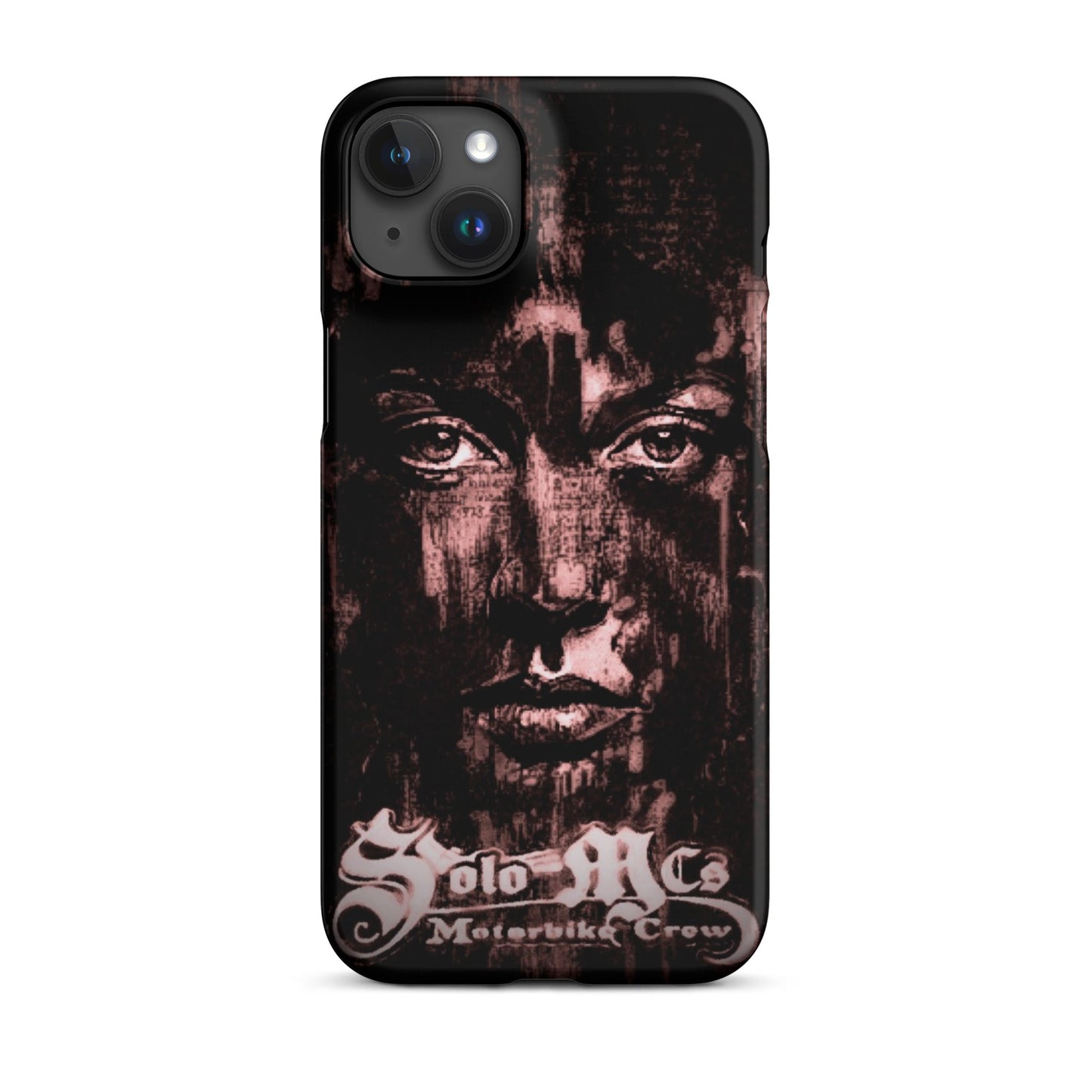 Look Snap case for iPhone® iPhone 15 Plus - str8 off the streets of Muthaphukkin Radford - Hip-Hop Biker Gear - exclusive designs by SoloMCs.com