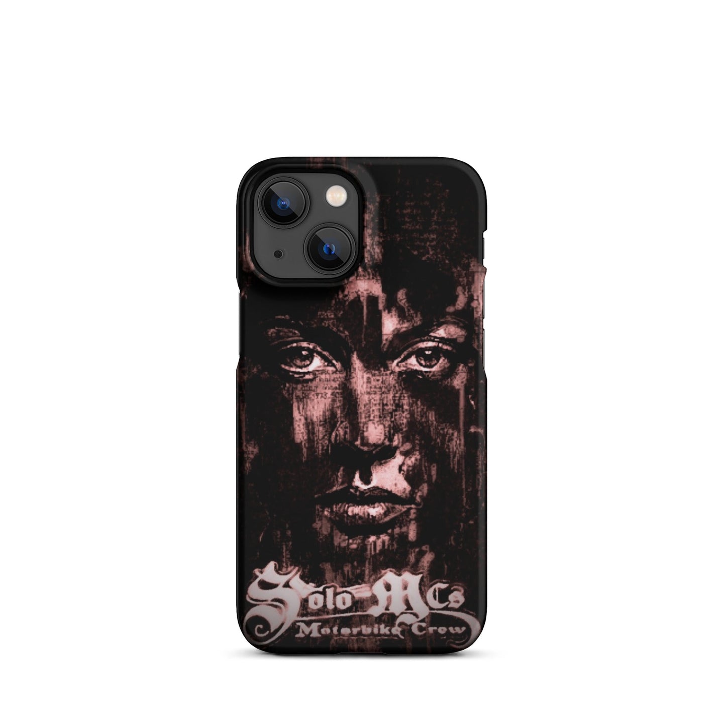 Look Snap case for iPhone® iPhone 13 Mini - str8 off the streets of Muthaphukkin Radford - Hip-Hop Biker Gear - exclusive designs by SoloMCs.com