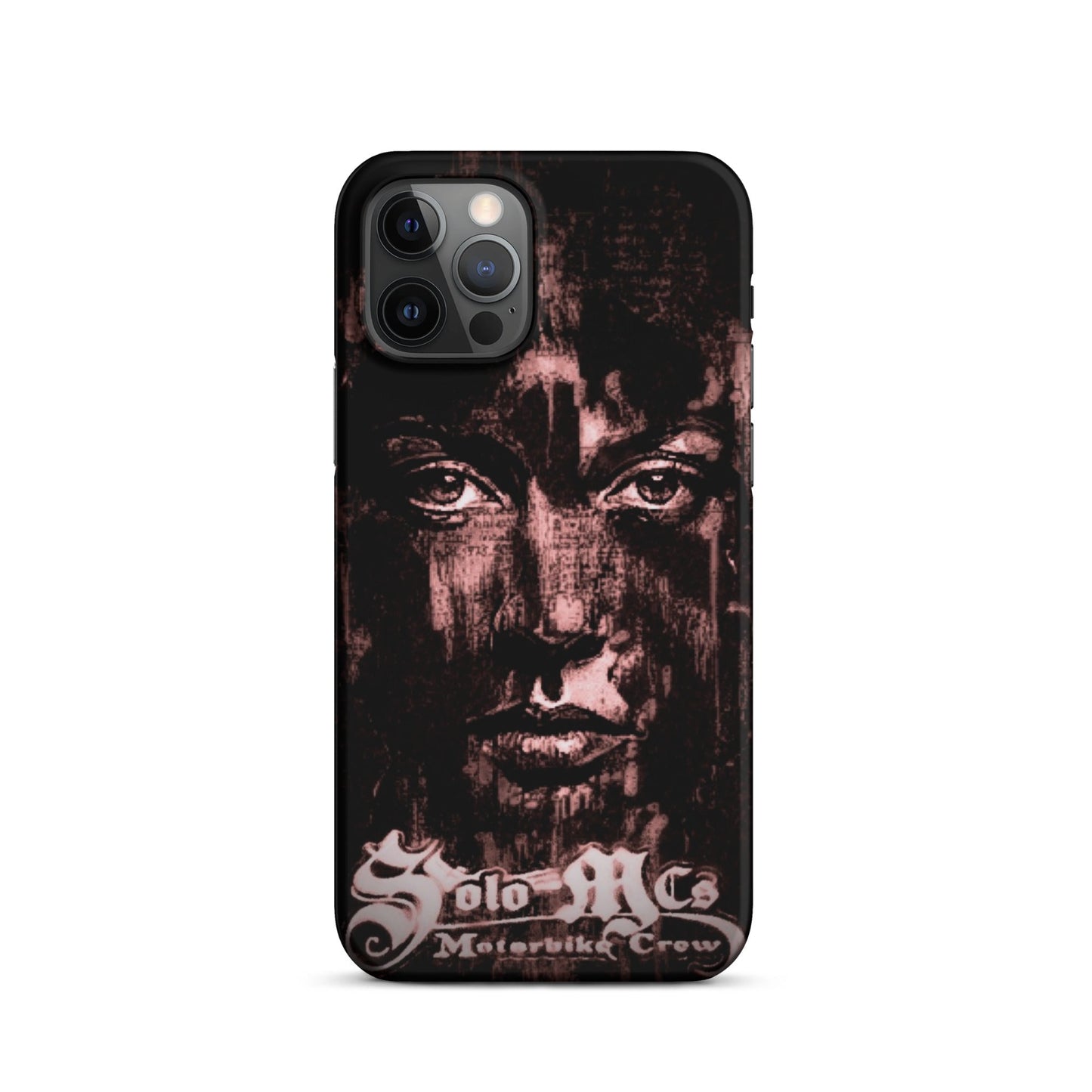 Look Snap case for iPhone® iPhone 12 Pro - str8 off the streets of Muthaphukkin Radford - Hip-Hop Biker Gear - exclusive designs by SoloMCs.com