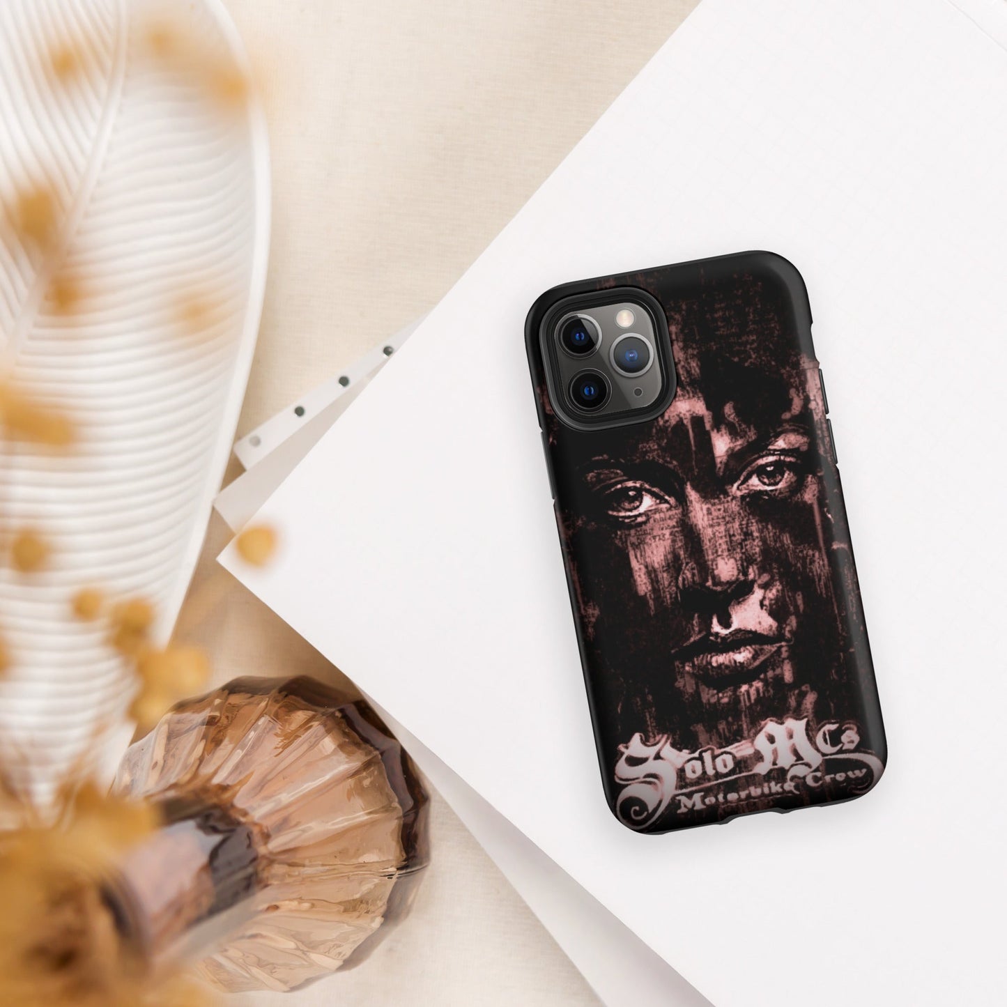 Look Tough Case for iPhone® iPhone 11 Pro - str8 off the streets of Muthaphukkin Radford - Hip-Hop Biker Gear - exclusive designs by SoloMCs.com