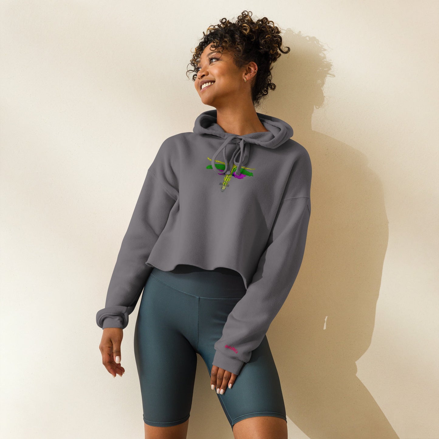 Map to Heaven Crop Hoodie Storm - str8 off the streets of Muthaphukkin Radford - Hip-Hop Biker Gear - exclusive designs by SoloMCs.com
