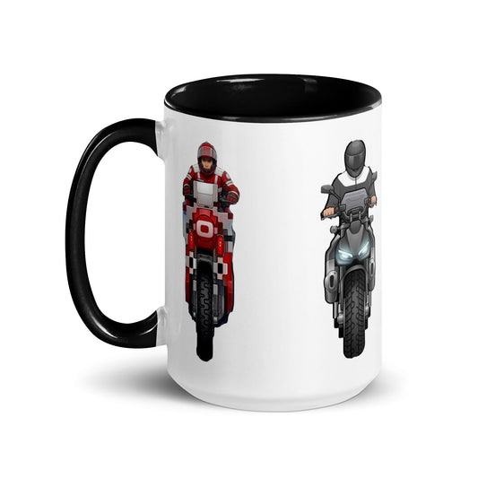Mug with Color Inside - str8 off the streets of Muthaphukkin Radford - Hip-Hop Biker Gear - exclusive designs by SoloMCs.com