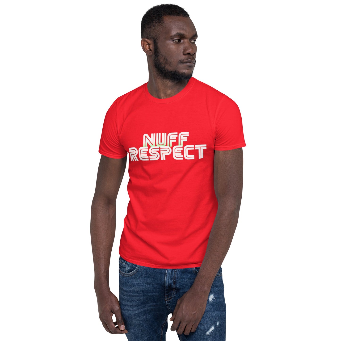Nuff Respect T-Shirt Red - str8 off the streets of Muthaphukkin Radford - Hip-Hop Biker Gear - exclusive designs by SoloMCs.com