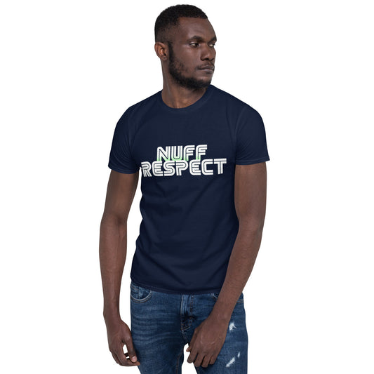 Nuff Respect T-Shirt Navy - str8 off the streets of Muthaphukkin Radford - Hip-Hop Biker Gear - exclusive designs by SoloMCs.com