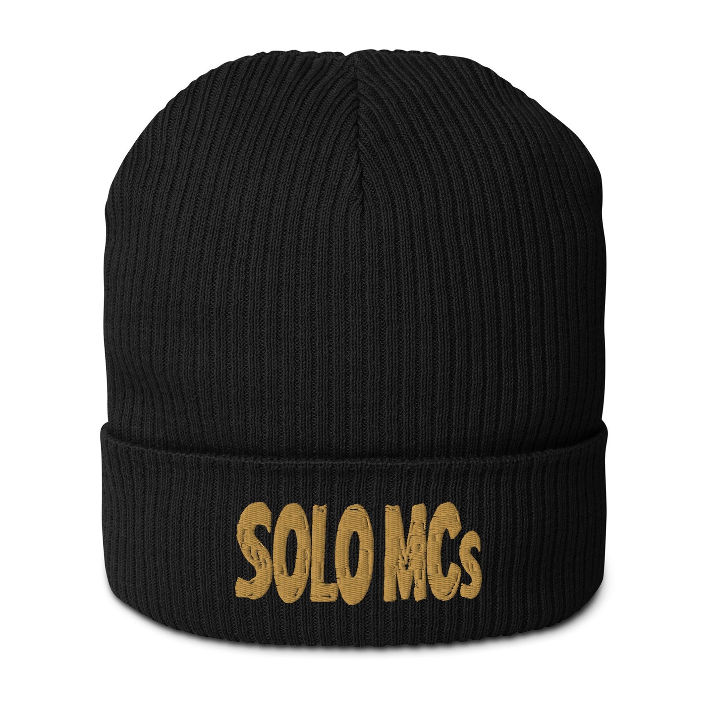 Organic Beanie Black - str8 off the streets of Muthaphukkin Radford - Hip-Hop Biker Gear - exclusive designs by SoloMCs.com