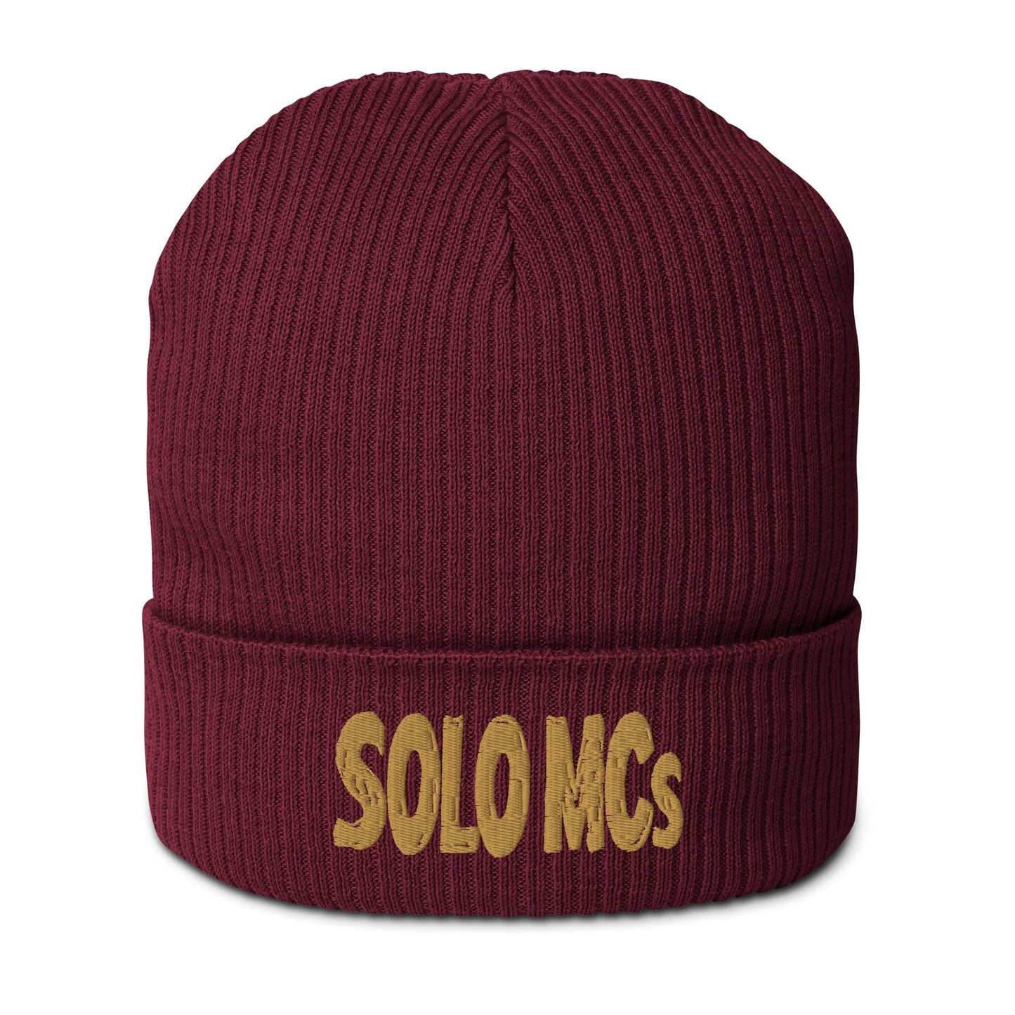 Organic Beanie Burgundy - str8 off the streets of Muthaphukkin Radford - Hip-Hop Biker Gear - exclusive designs by SoloMCs.com