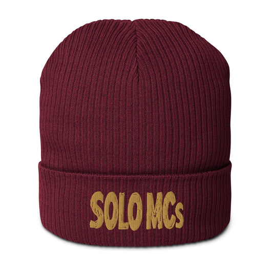 Organic Beanie Burgundy - str8 off the streets of Muthaphukkin Radford - Hip-Hop Biker Gear - exclusive designs by SoloMCs.com