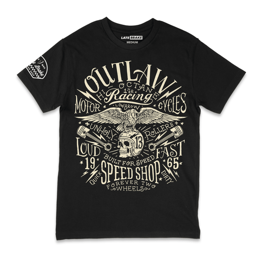 Outlaw Eagle T-Shirt - Solo MCs Hip - Hop Motorbike Crew